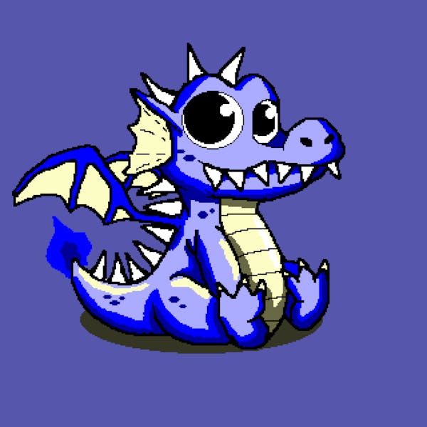 #4 Baby Dragon - Blue