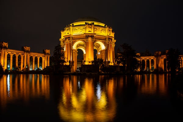 The Palace Of Fine Arts Night Time