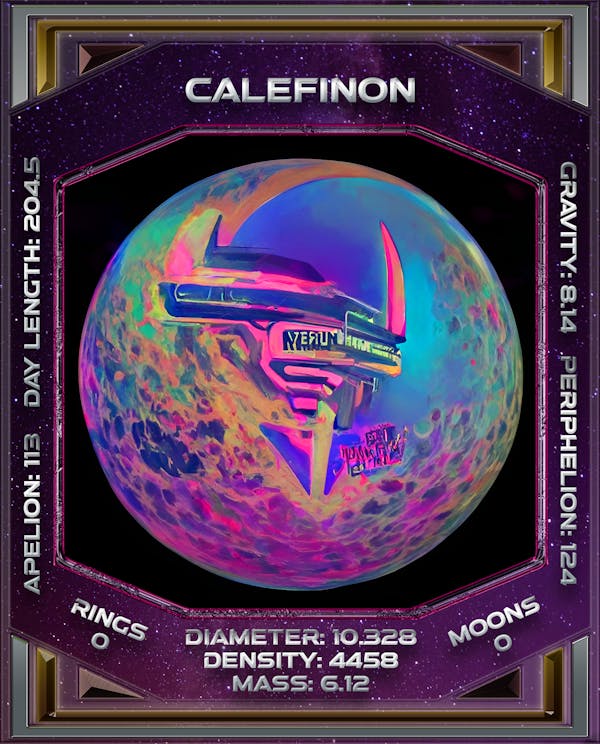 CALEFINON - Synth Planets (unique)
