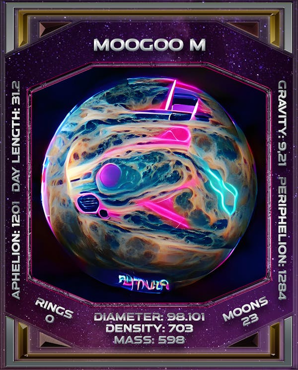 MOOGOO M - Synth Planets (custom unique)