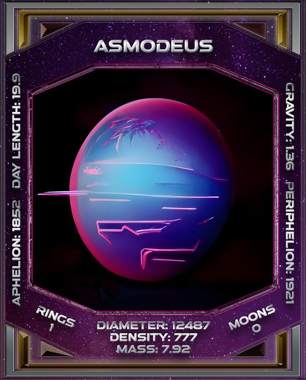 ASMODEUS - Synth Planets (rare)