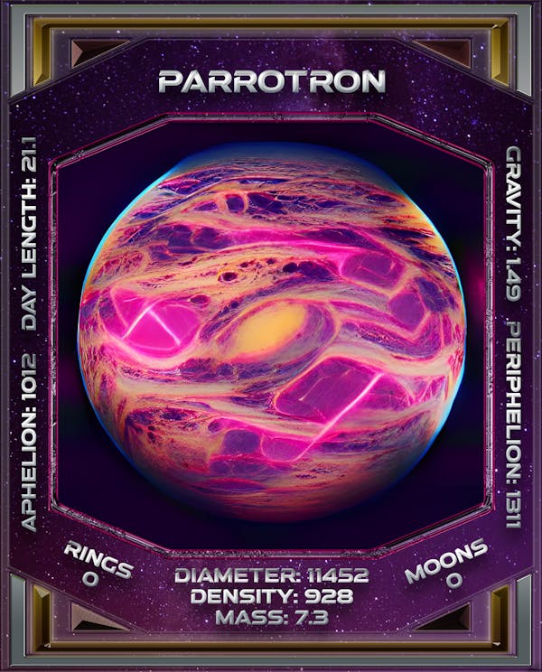 PARROTRON - Synth Planets (unique)