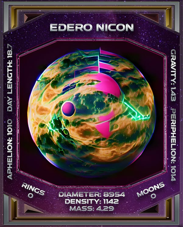 EDERO NICON - Synth Planets (unique)