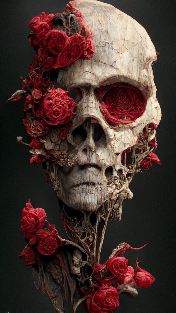 Roses Skull