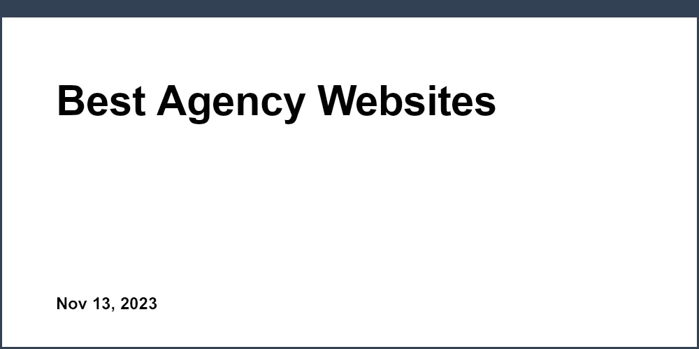 Best Agency Websites