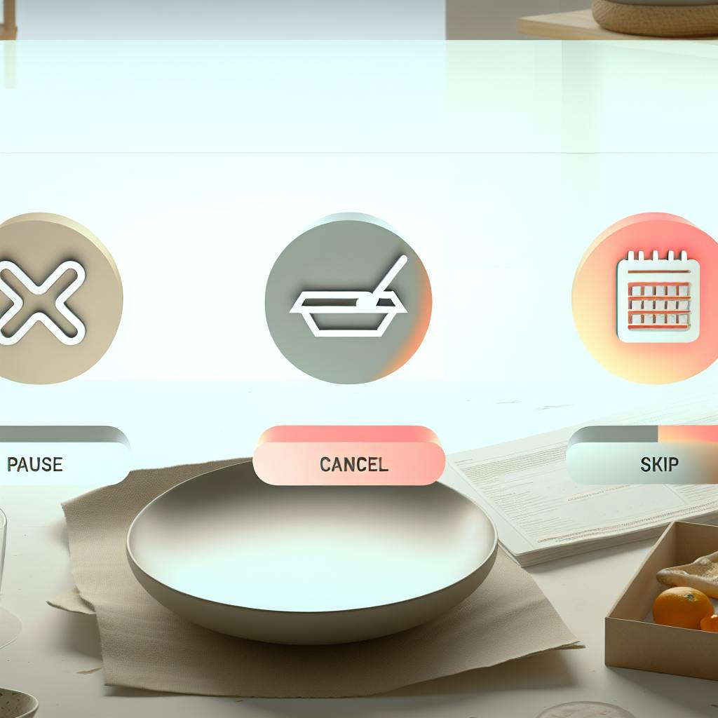 Pause, Cancel, Skip: Meal Subscription Options