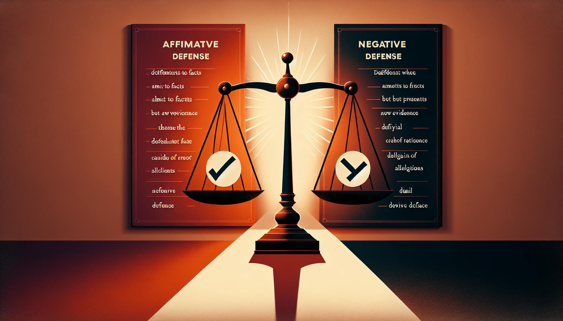 Affirmative Defense vs Negative Defense: Strategies in Legal Defense