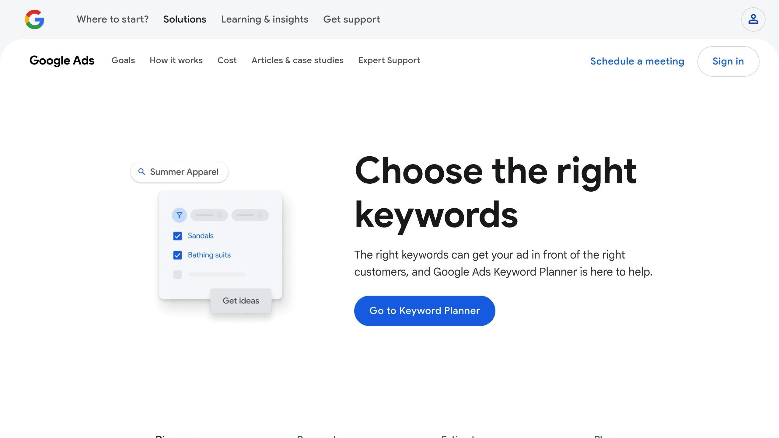 Google Keyword Planner