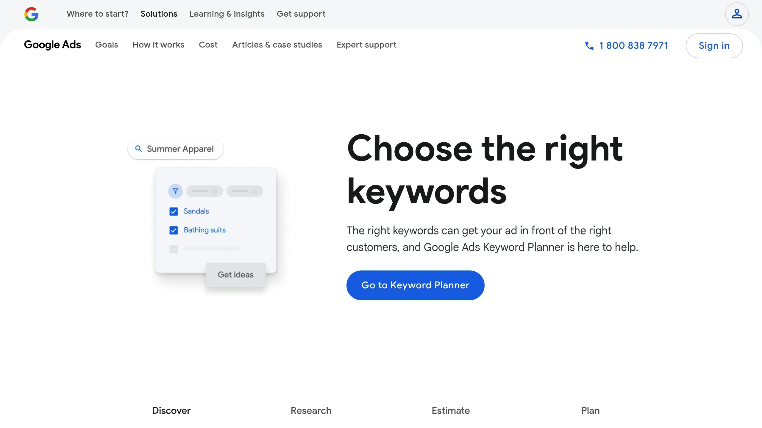 Google Keyword Planner