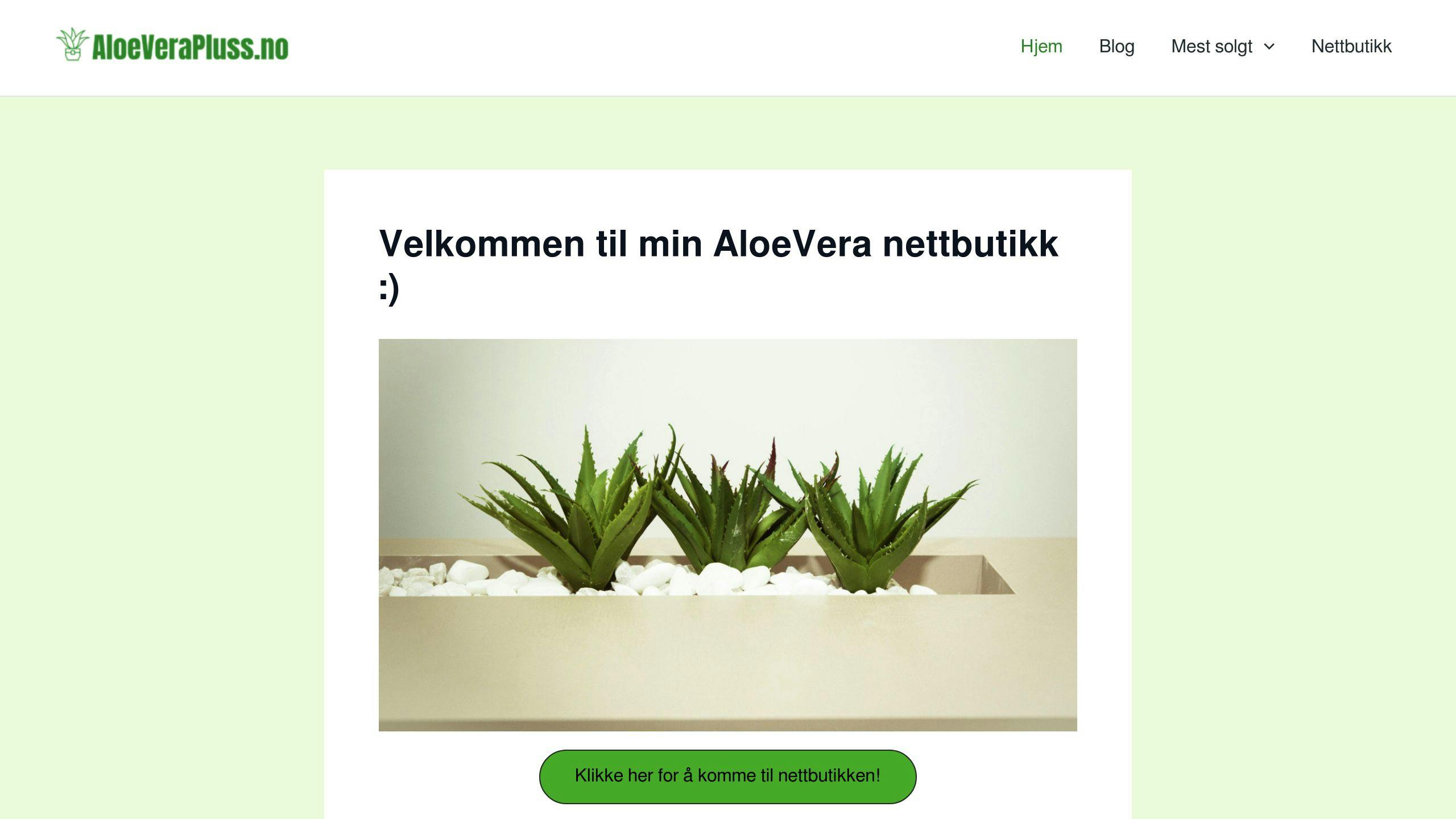 AloeVera nettbutikk