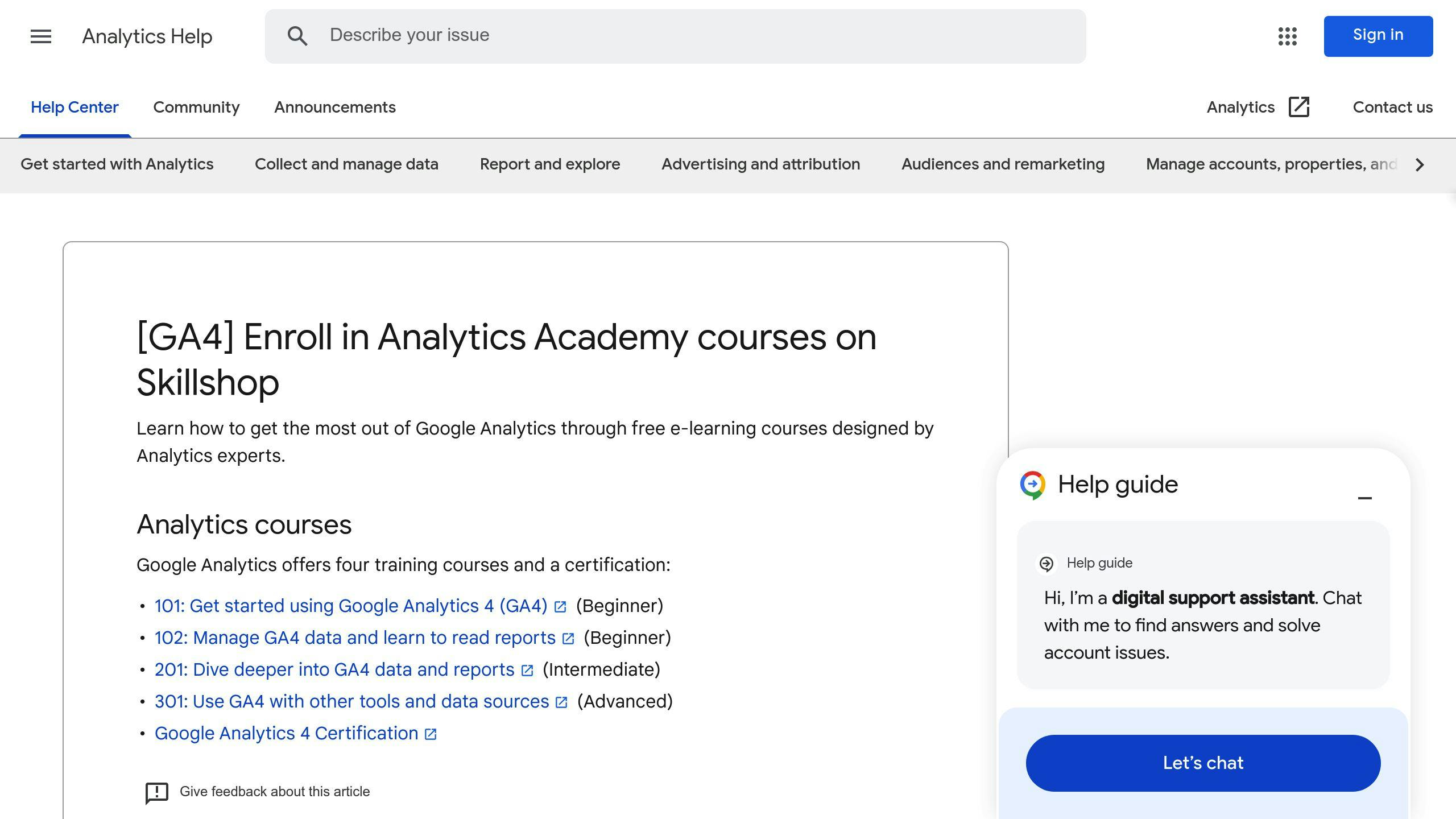 Google Analytics Academy