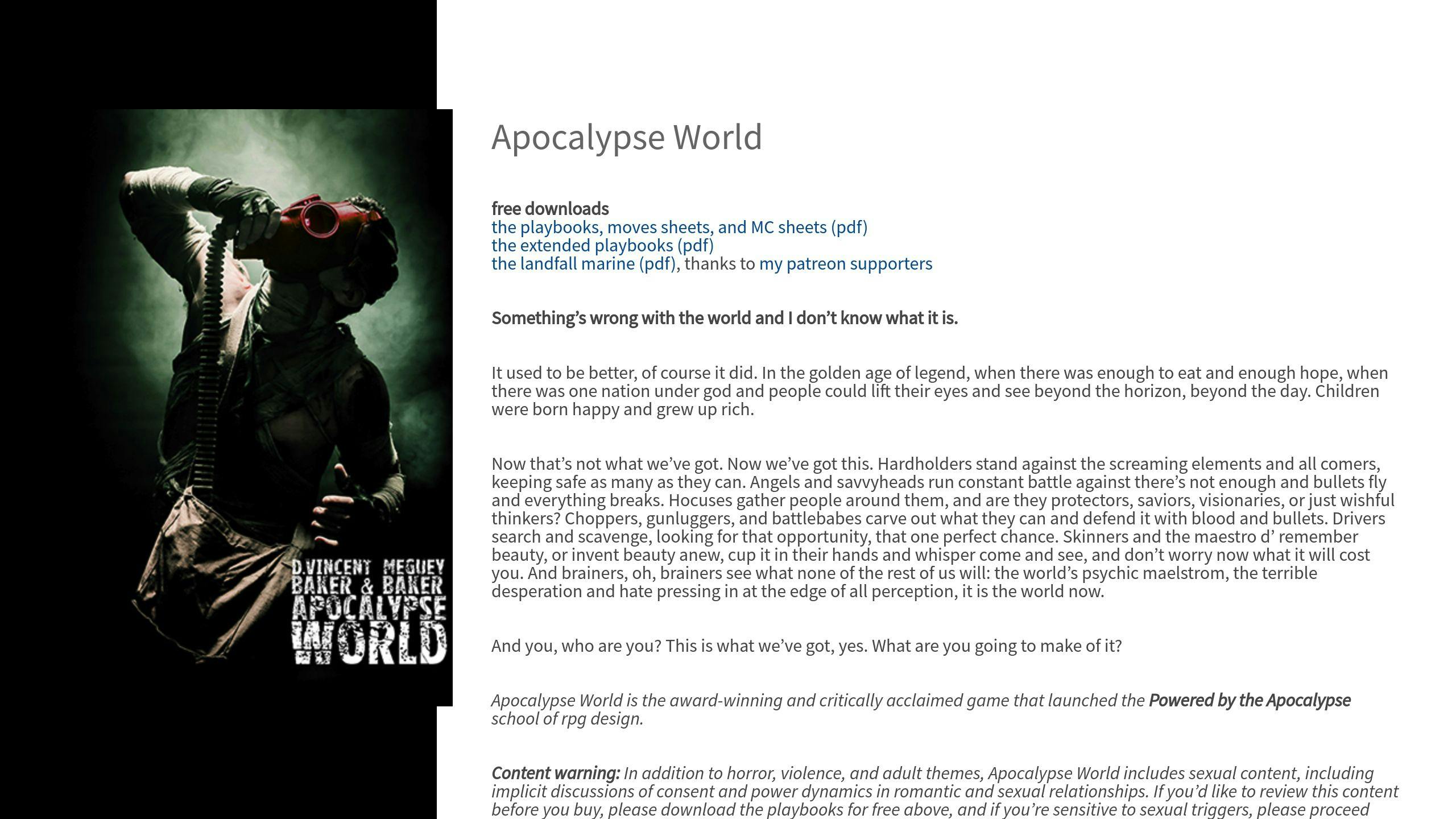 Apocalypse World