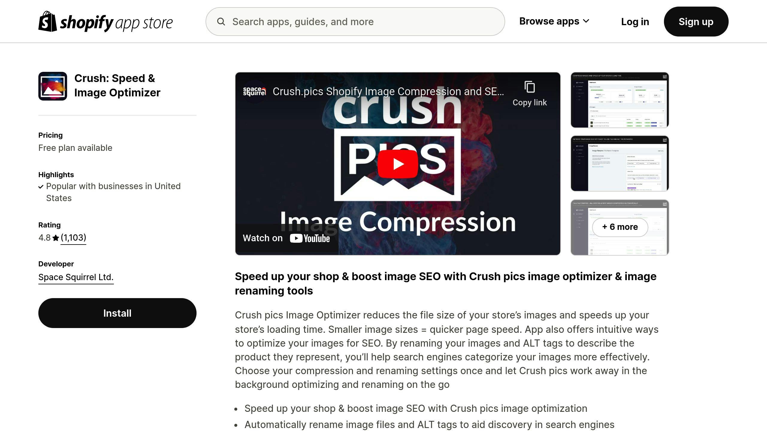 Crush.pics Optimizer