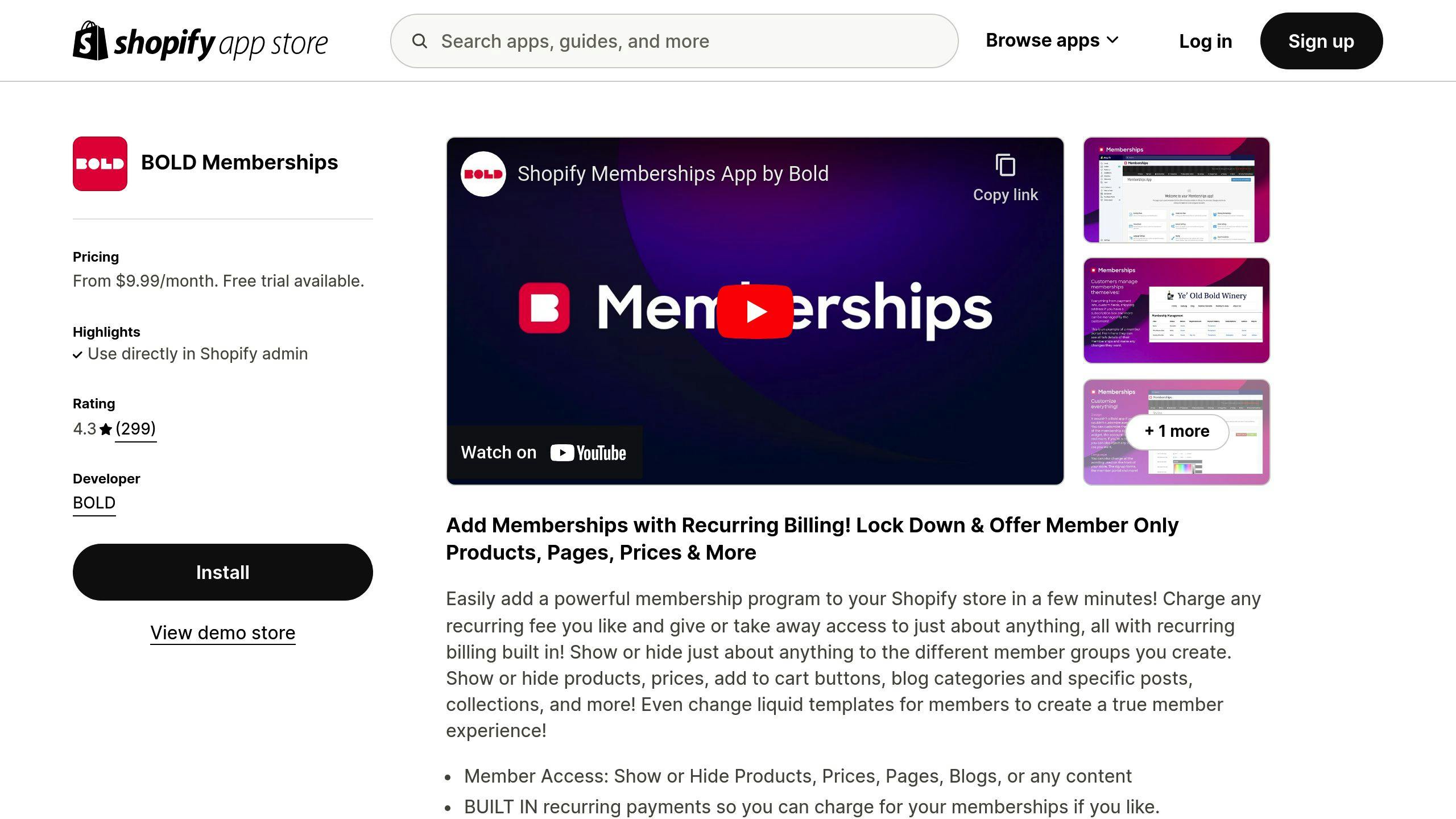 Bold Memberships