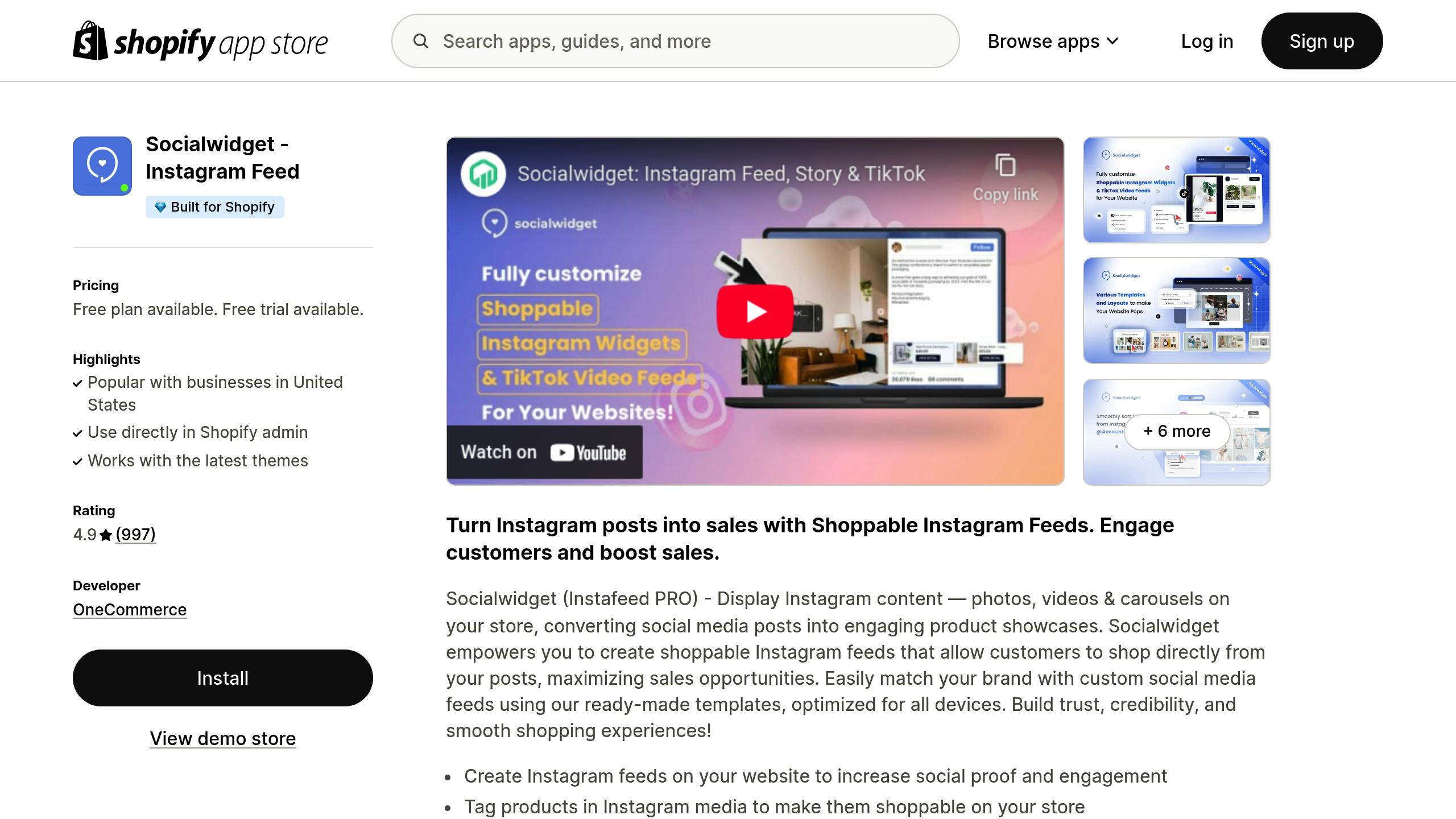 Socialwidget