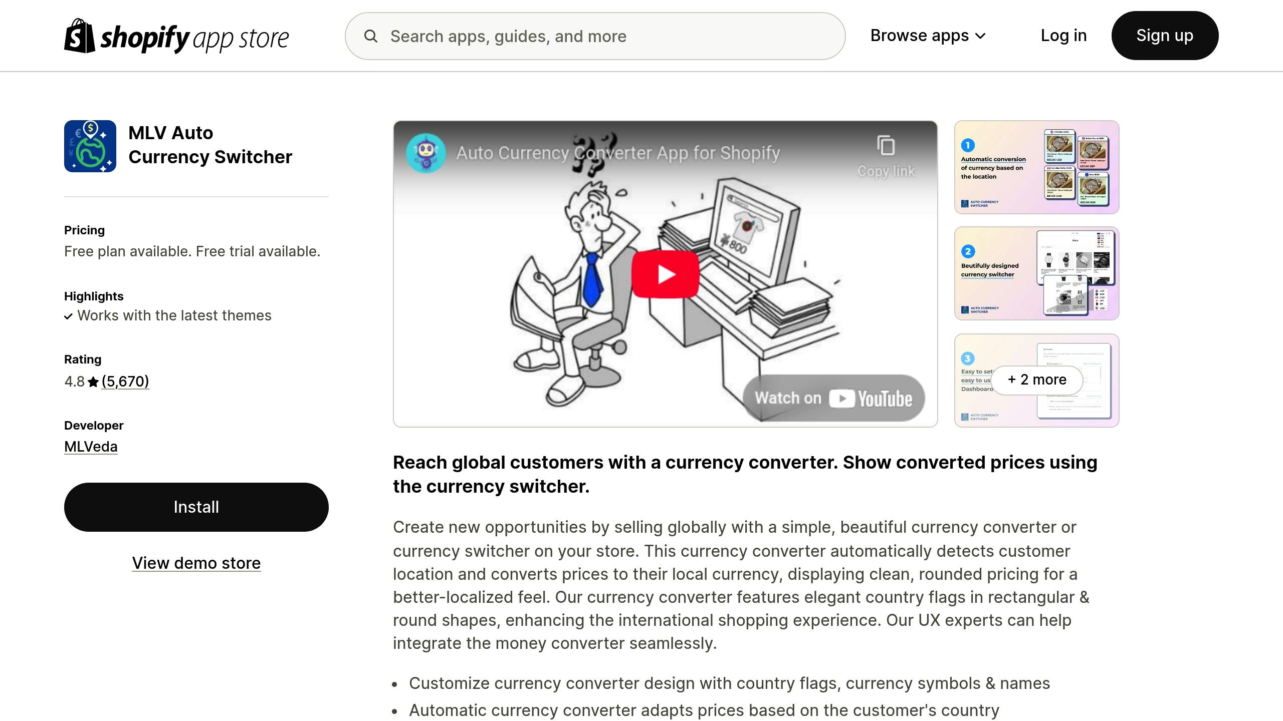 Auto Currency Switcher