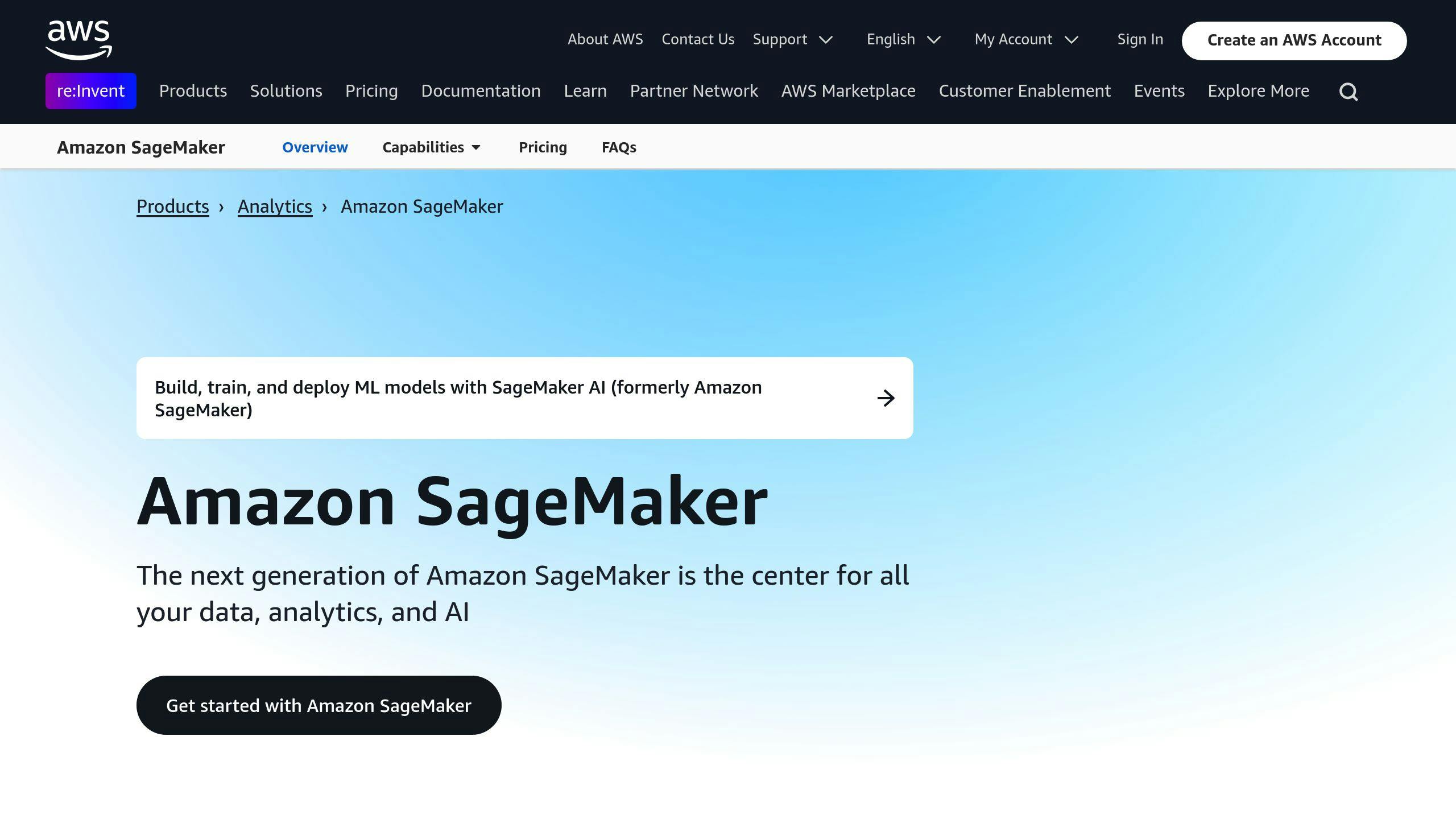 Amazon SageMaker