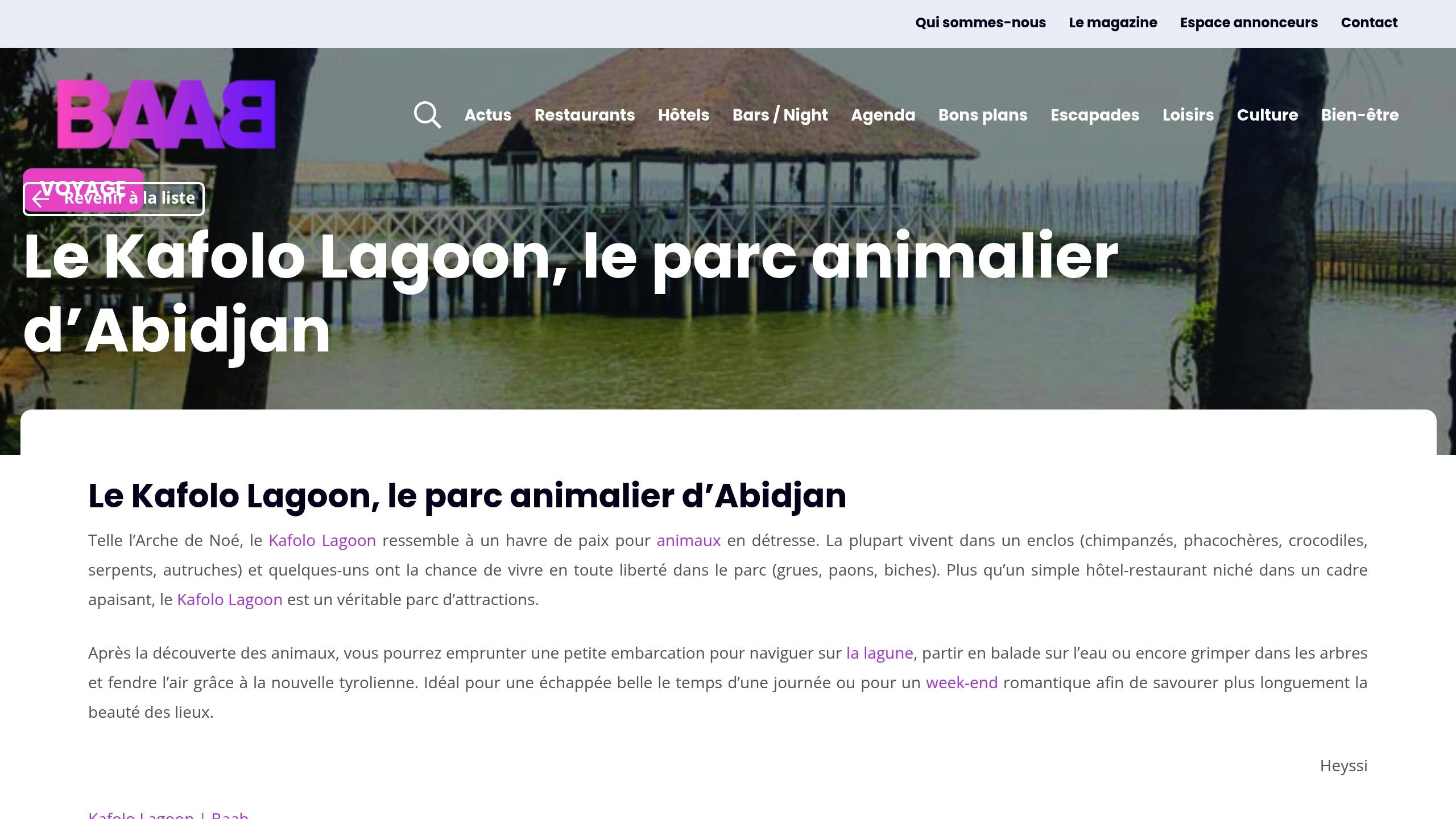 Kafolo Lagoon