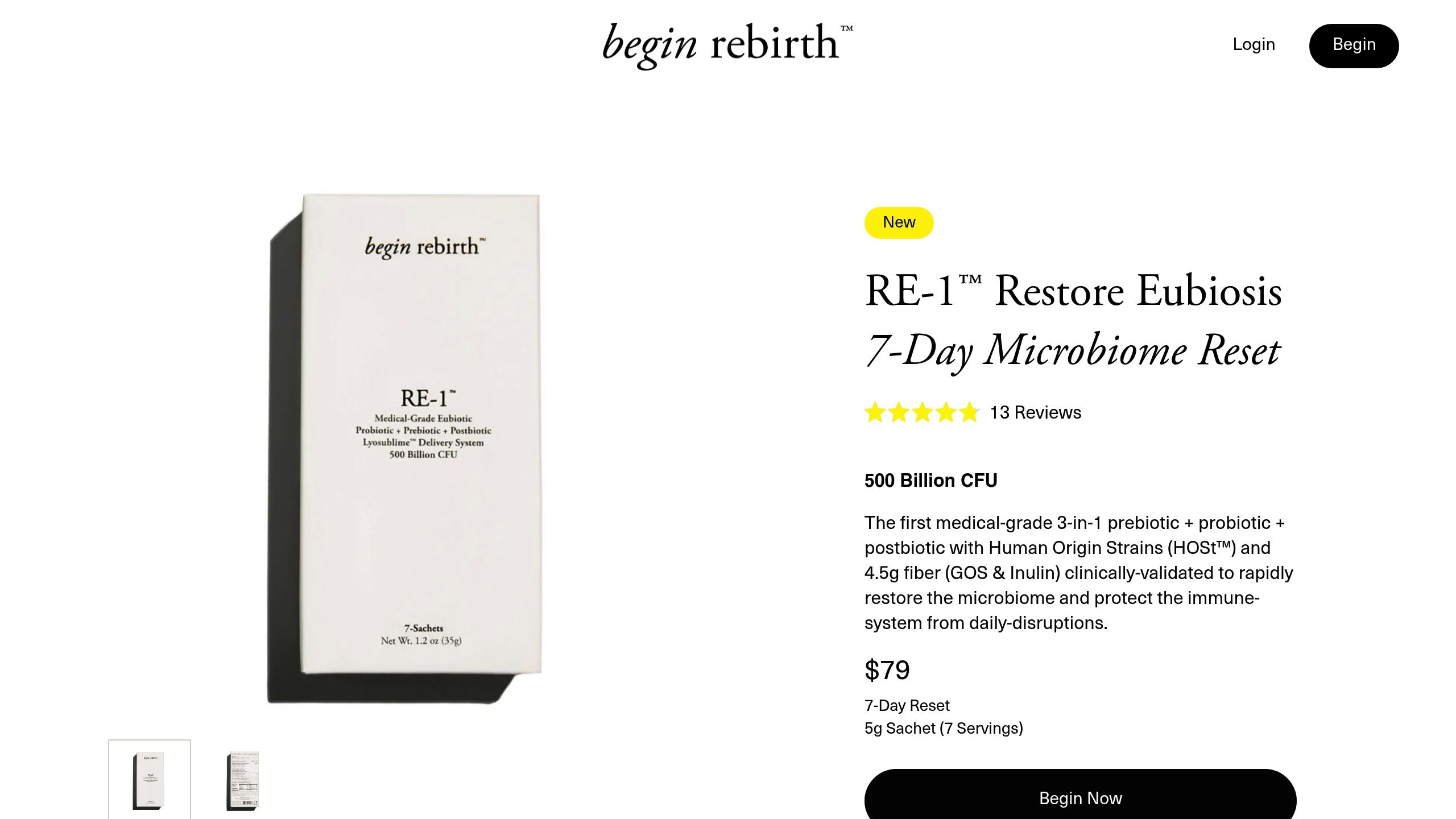 Begin Rebirth RE-1