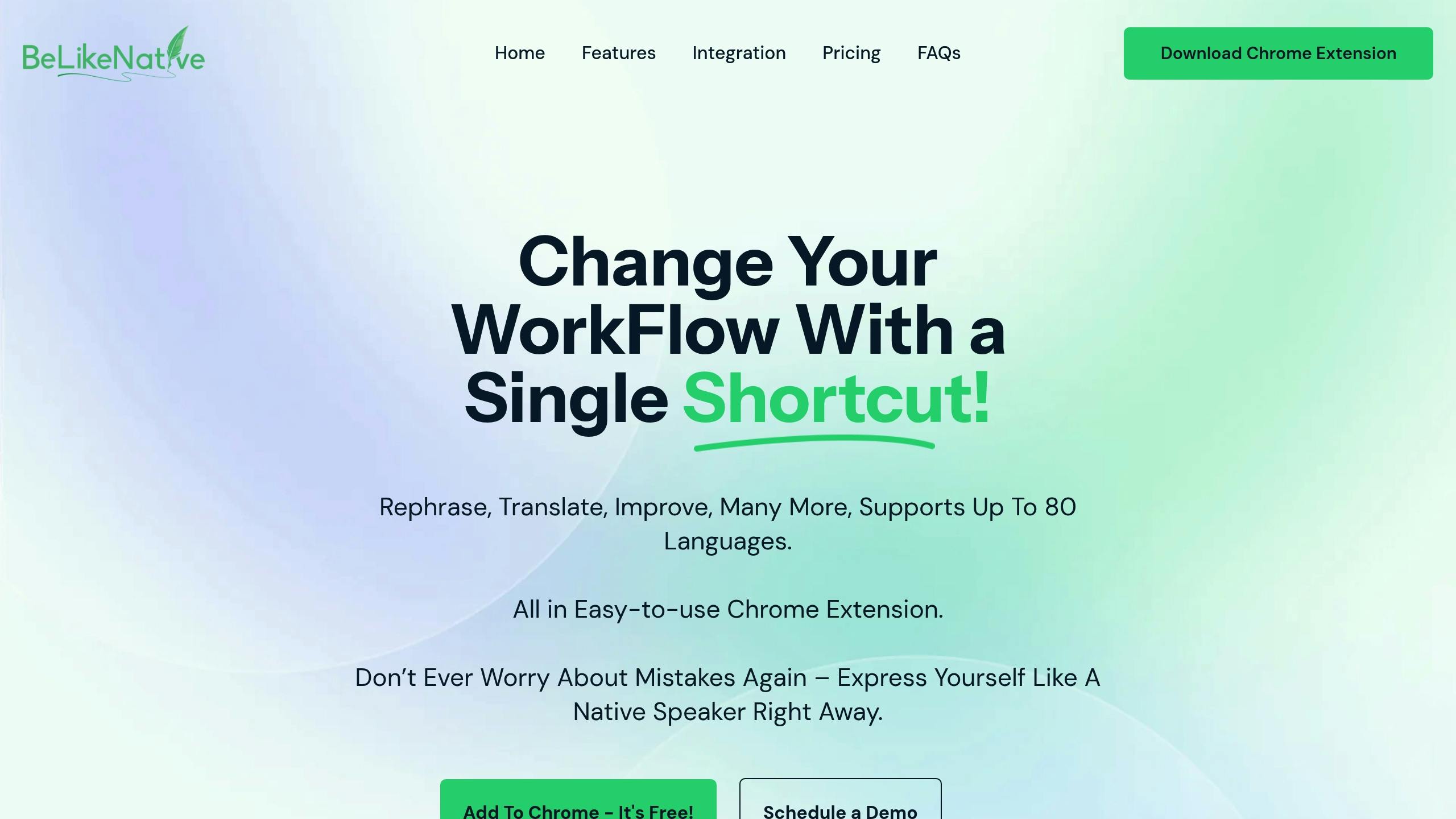Multilingual CTA With BeLikeNative