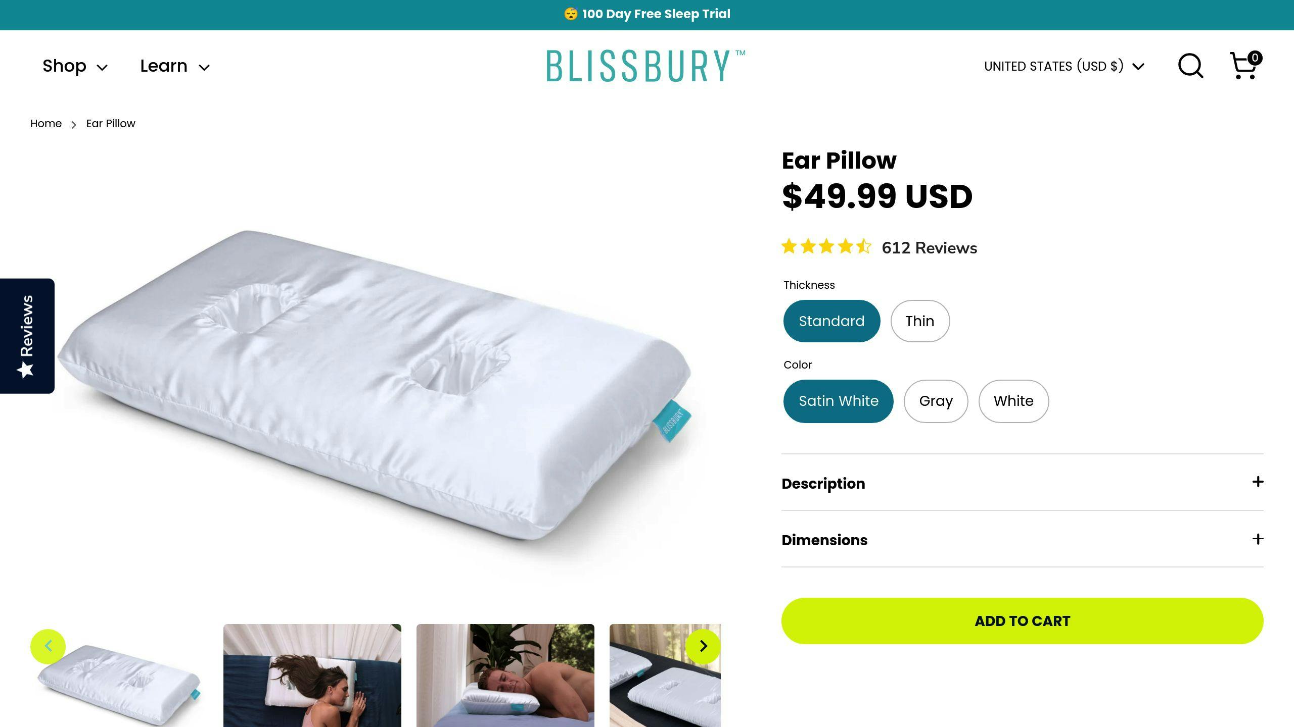 Blissbury Ear Pillow