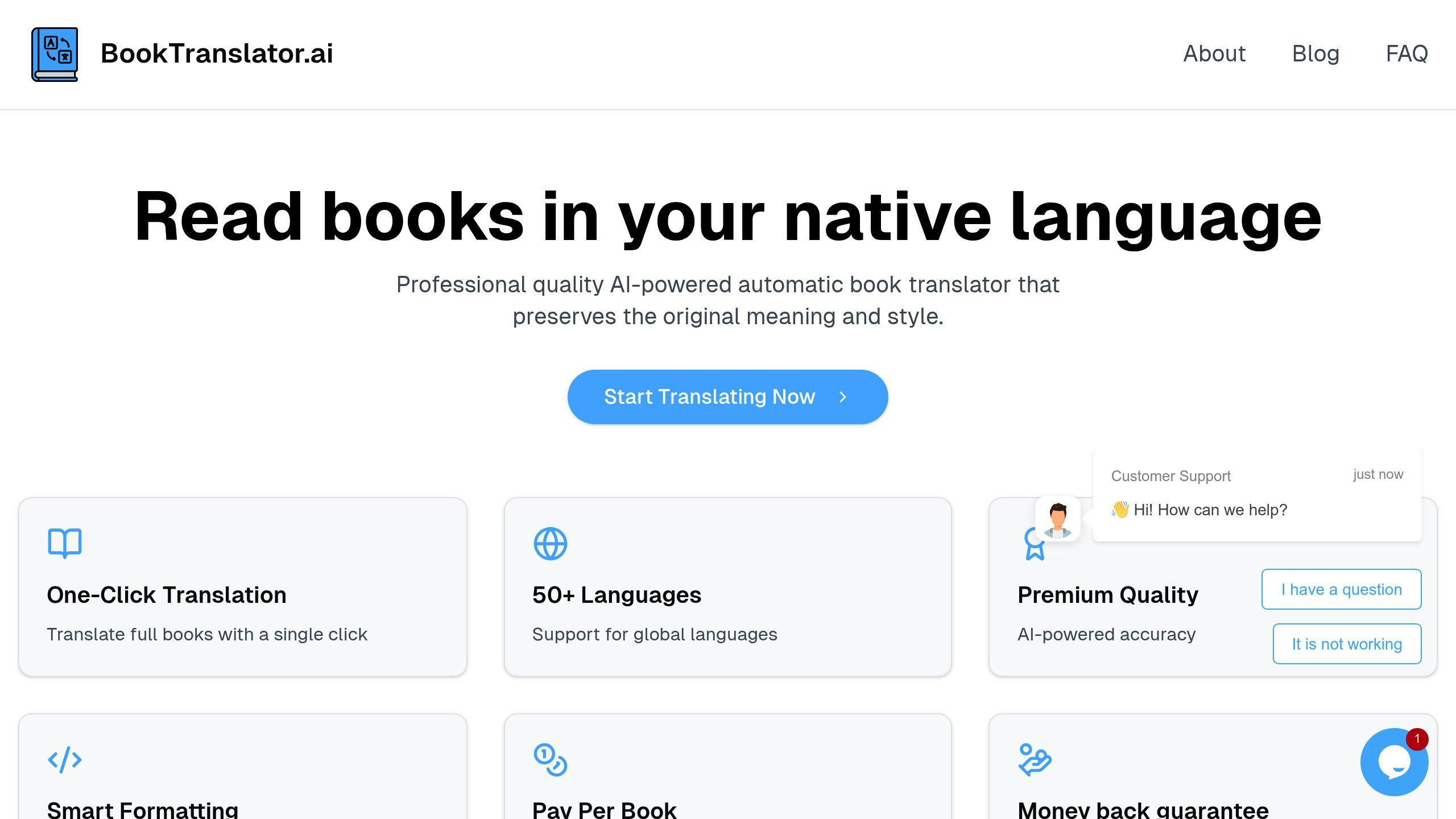 BookTranslator.ai: One-Click Book Translation