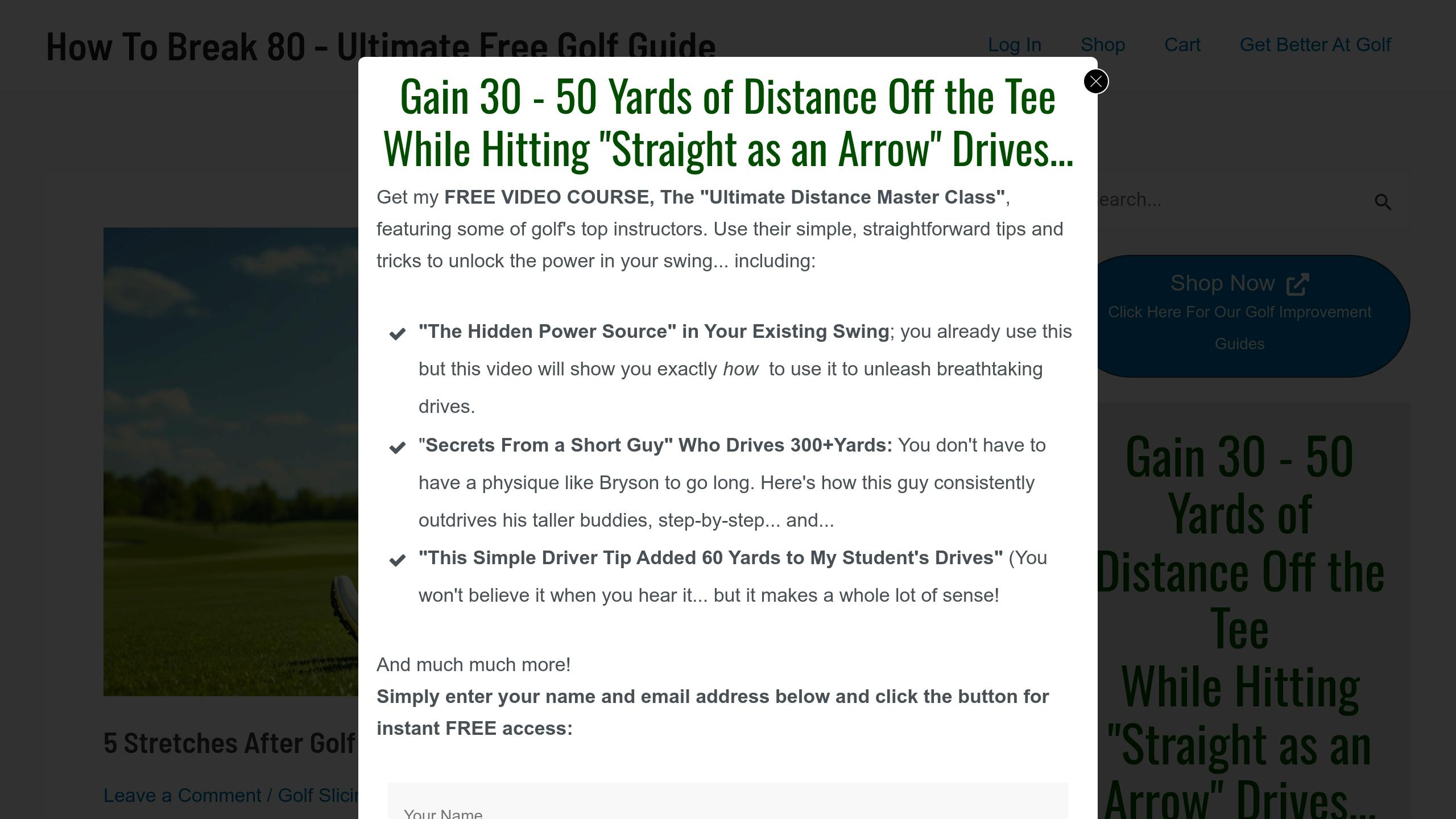 Precision Putting Video Course