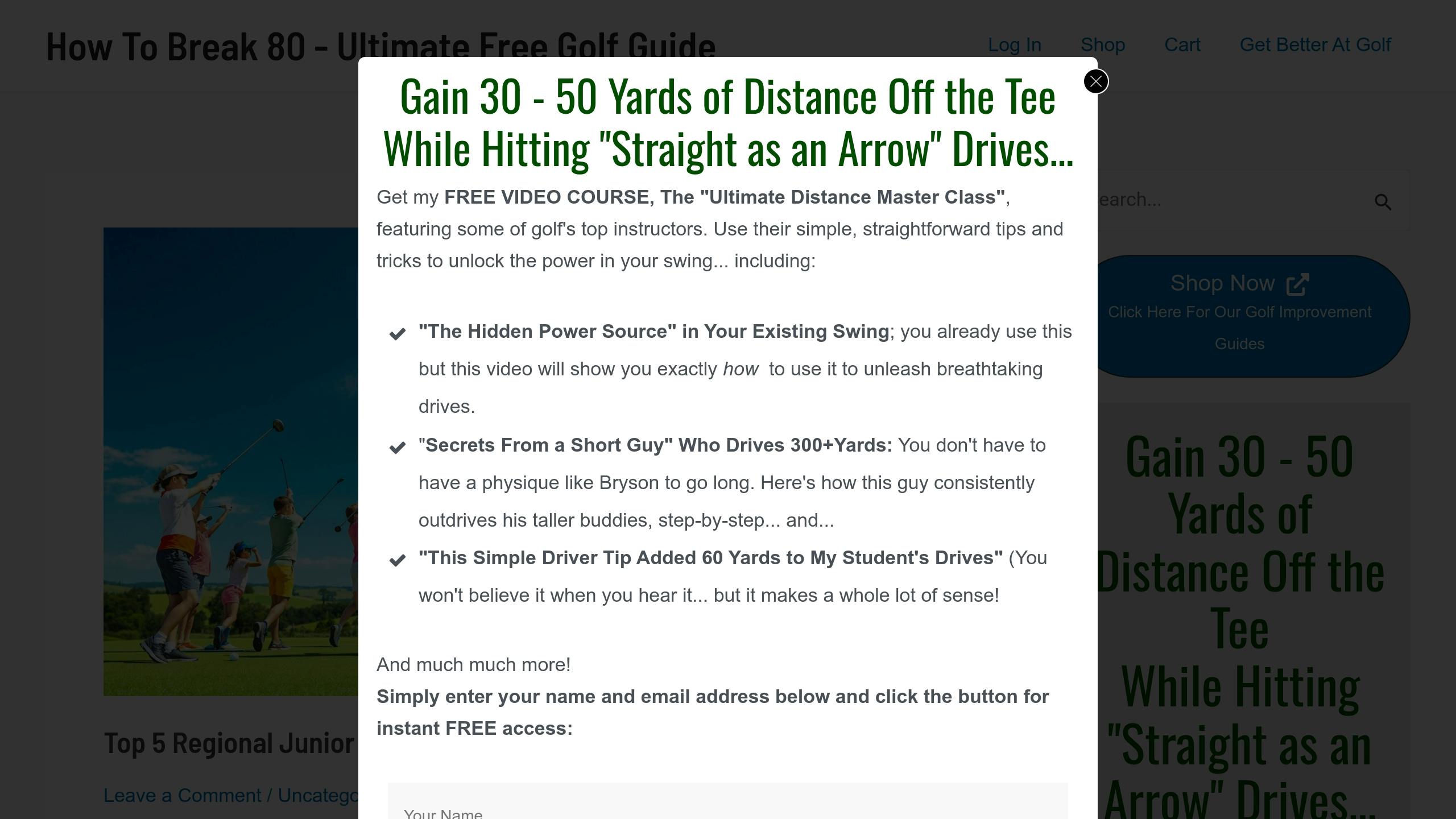 How To Break 80