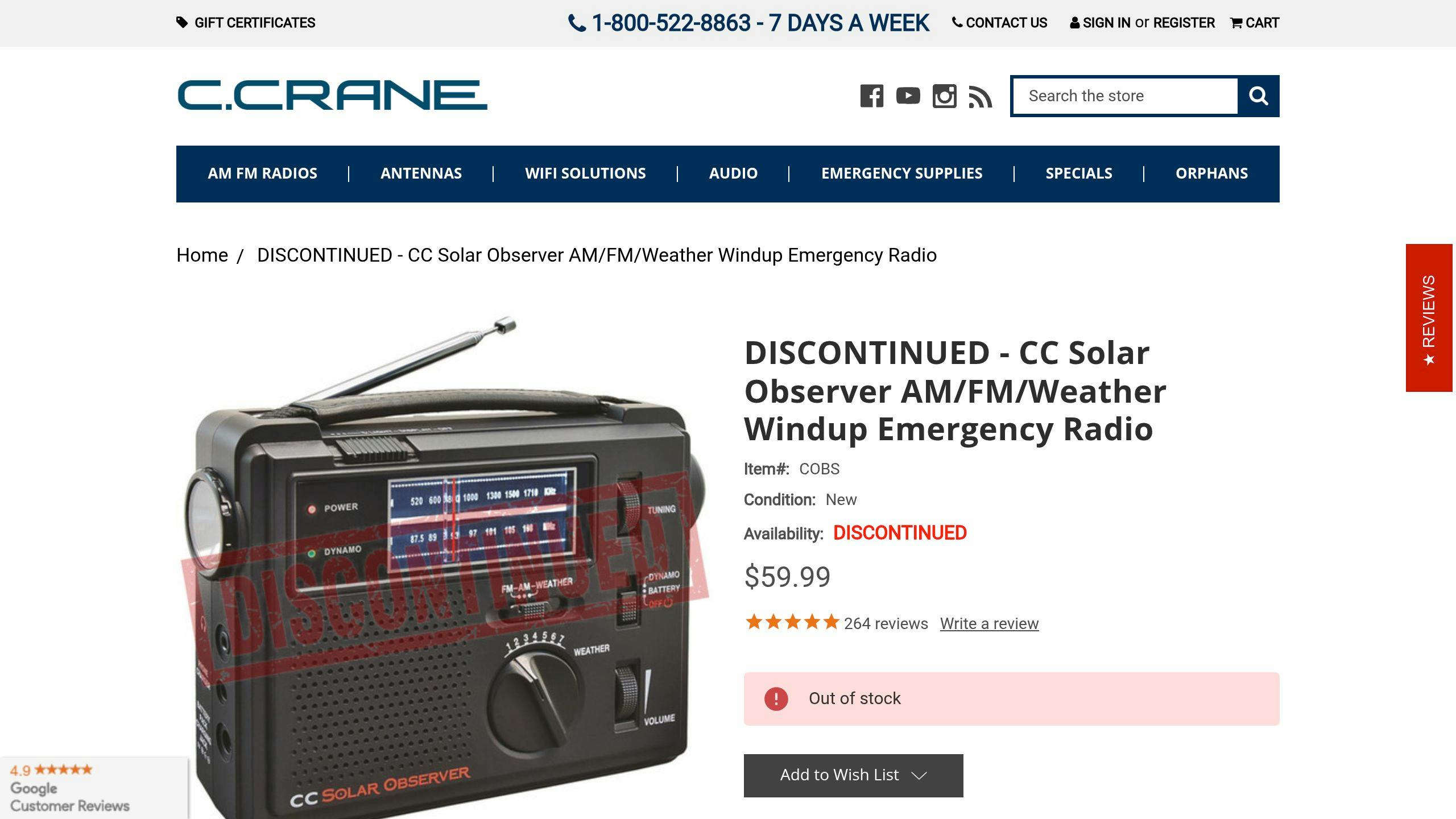 C Crane CC Solar Observer