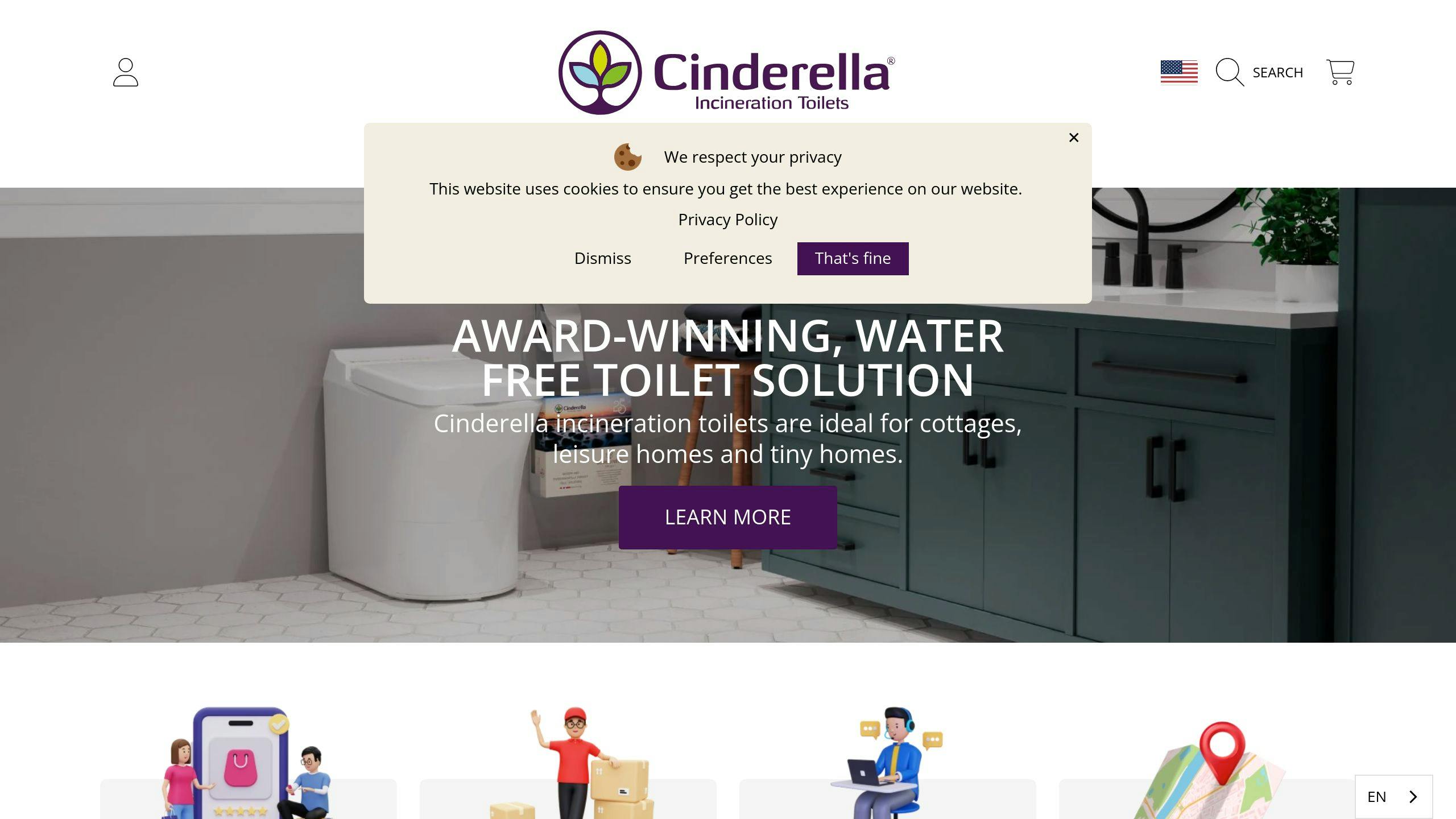 Cinderella Incinerator Toilet