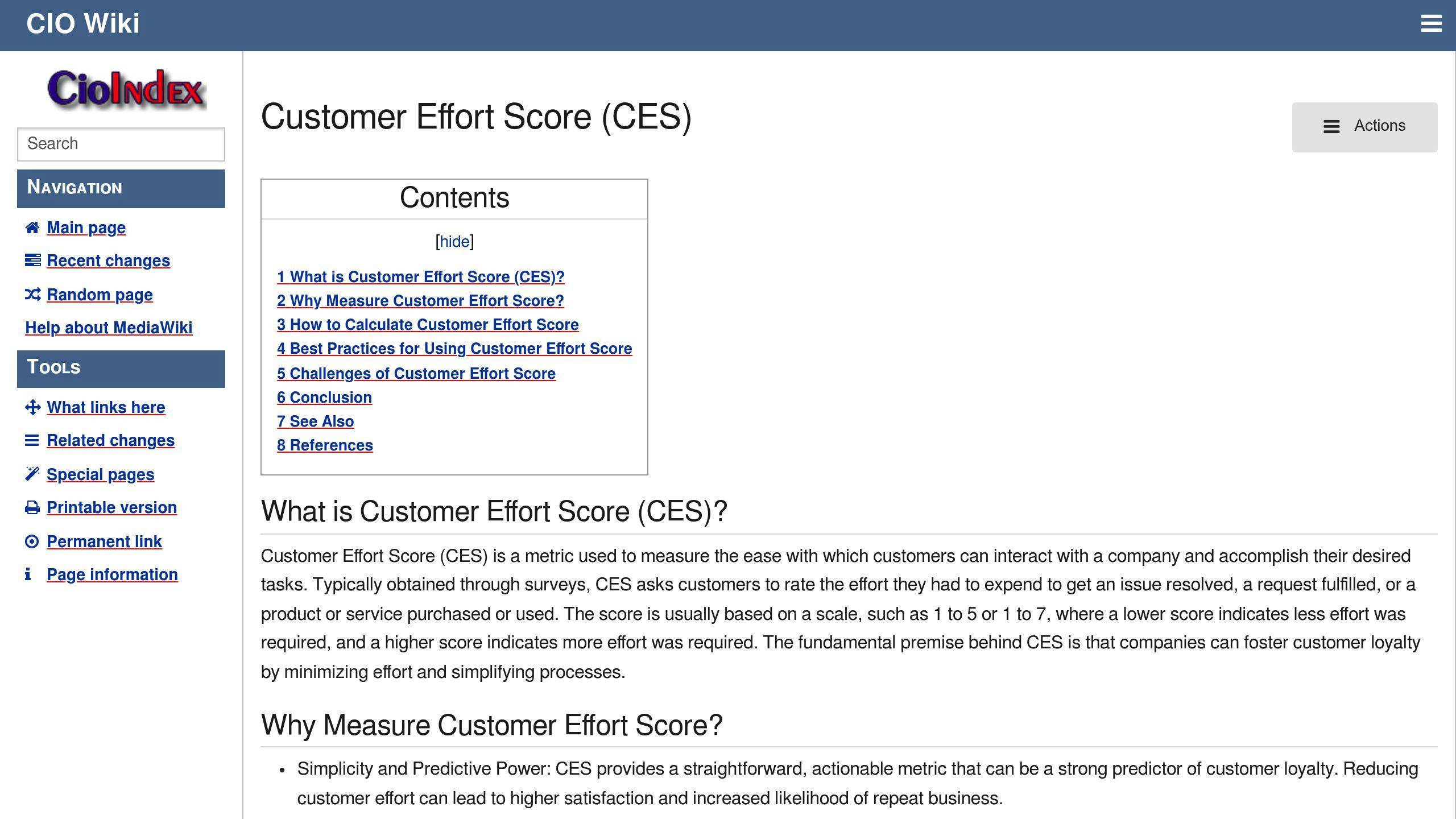 Customer Effort Score