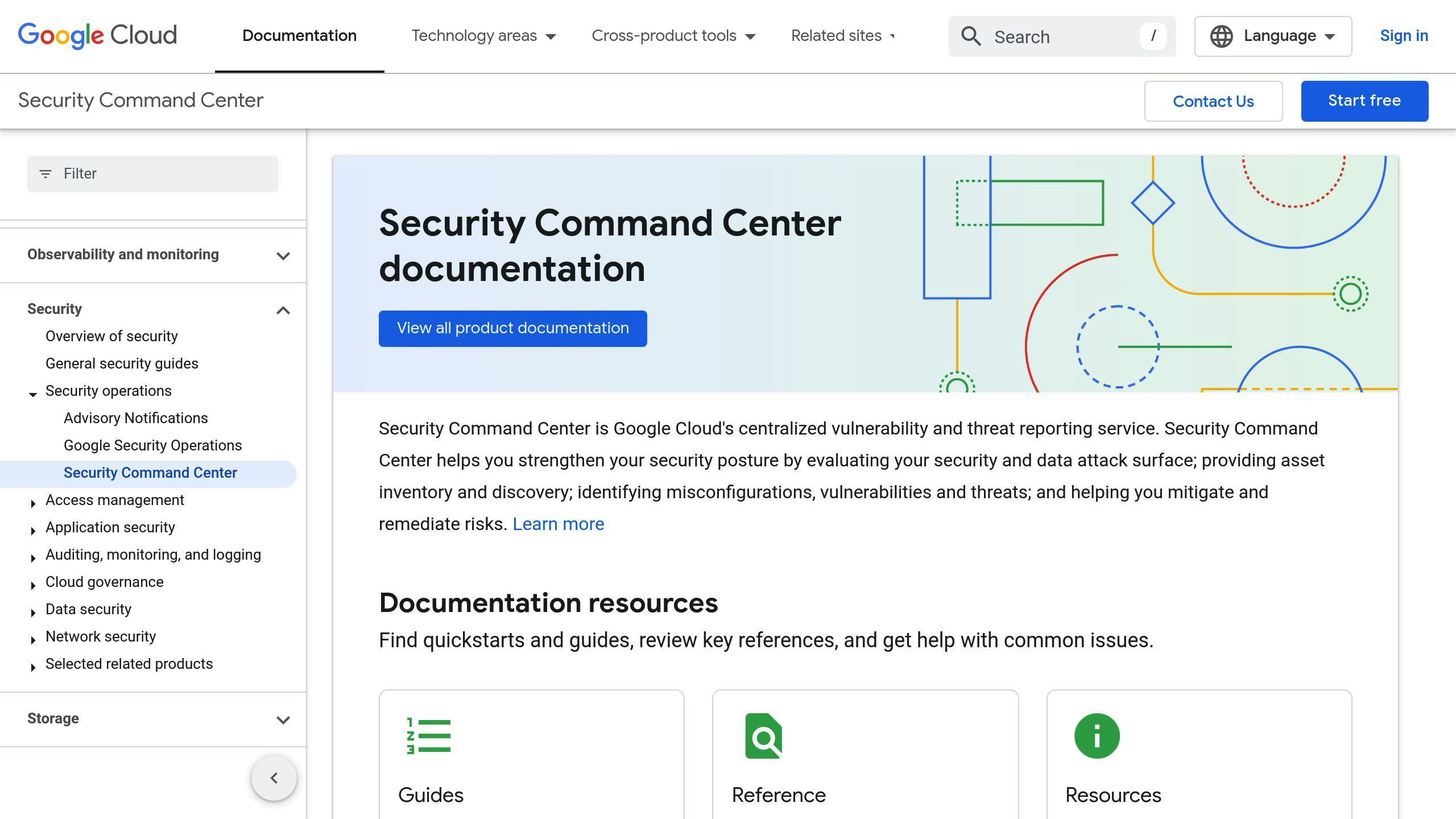 Google Cloud Security Command Center