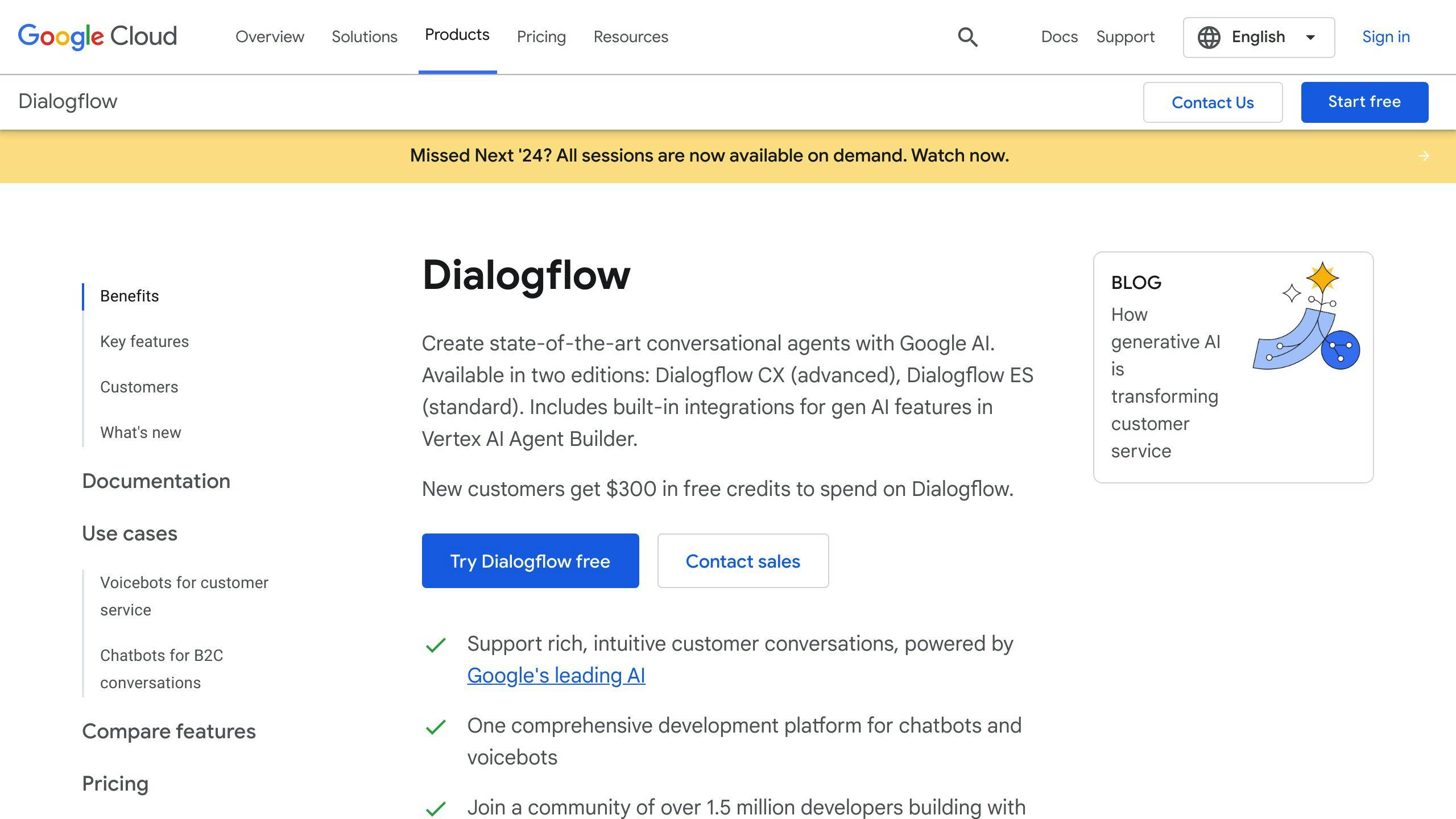 Dialogflow CX