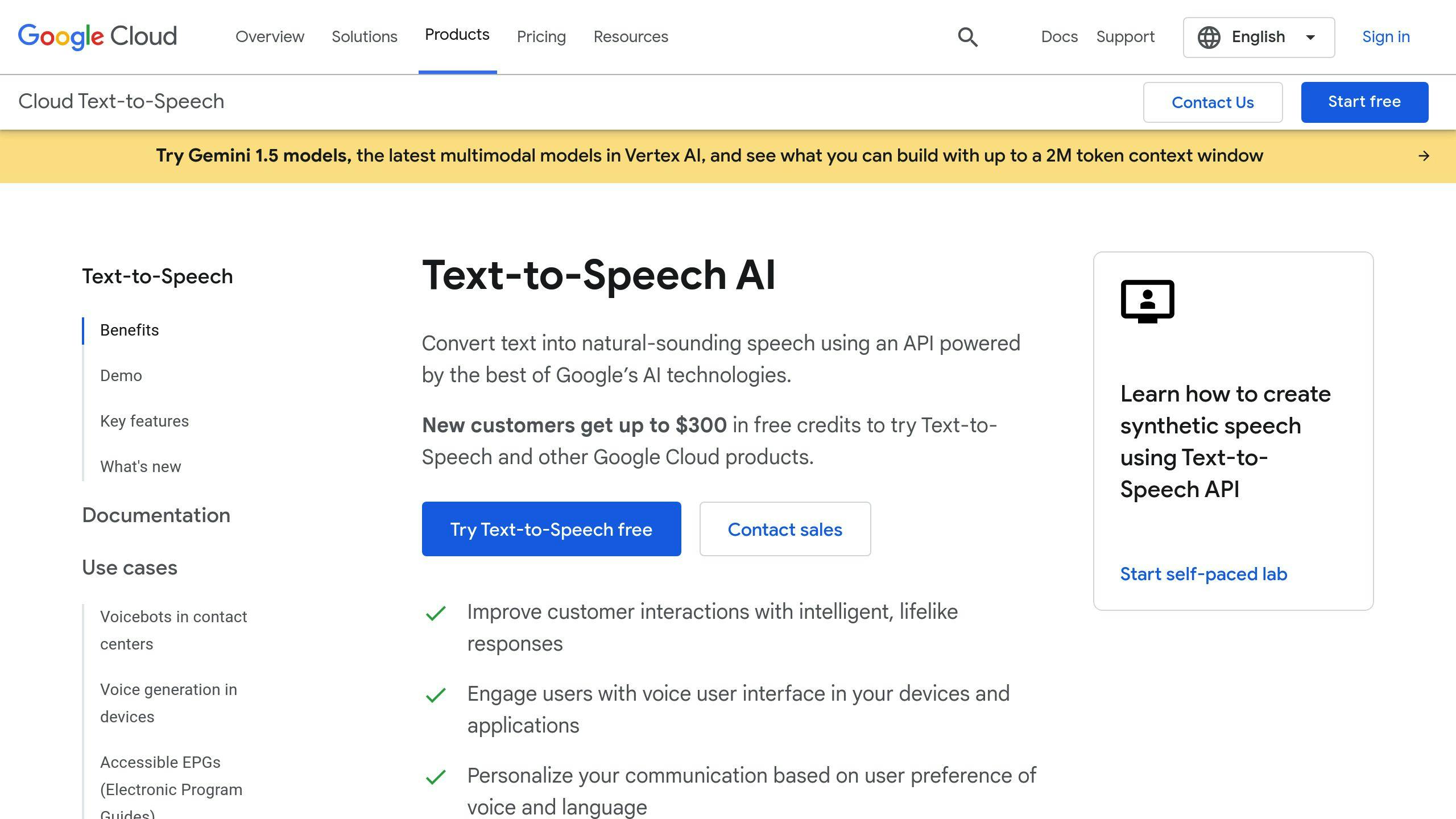 Google Text-to-Speech