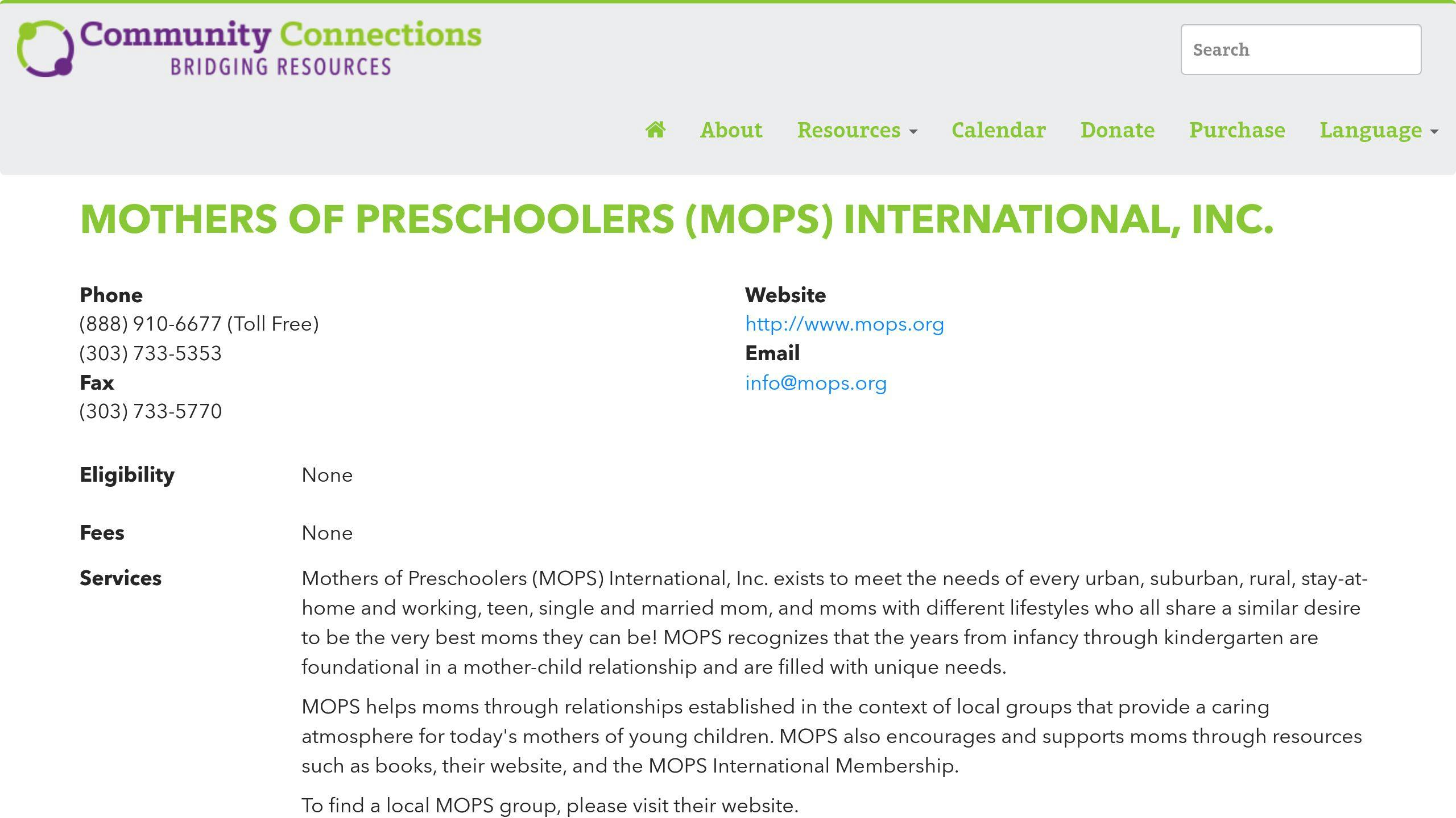 MOPS International