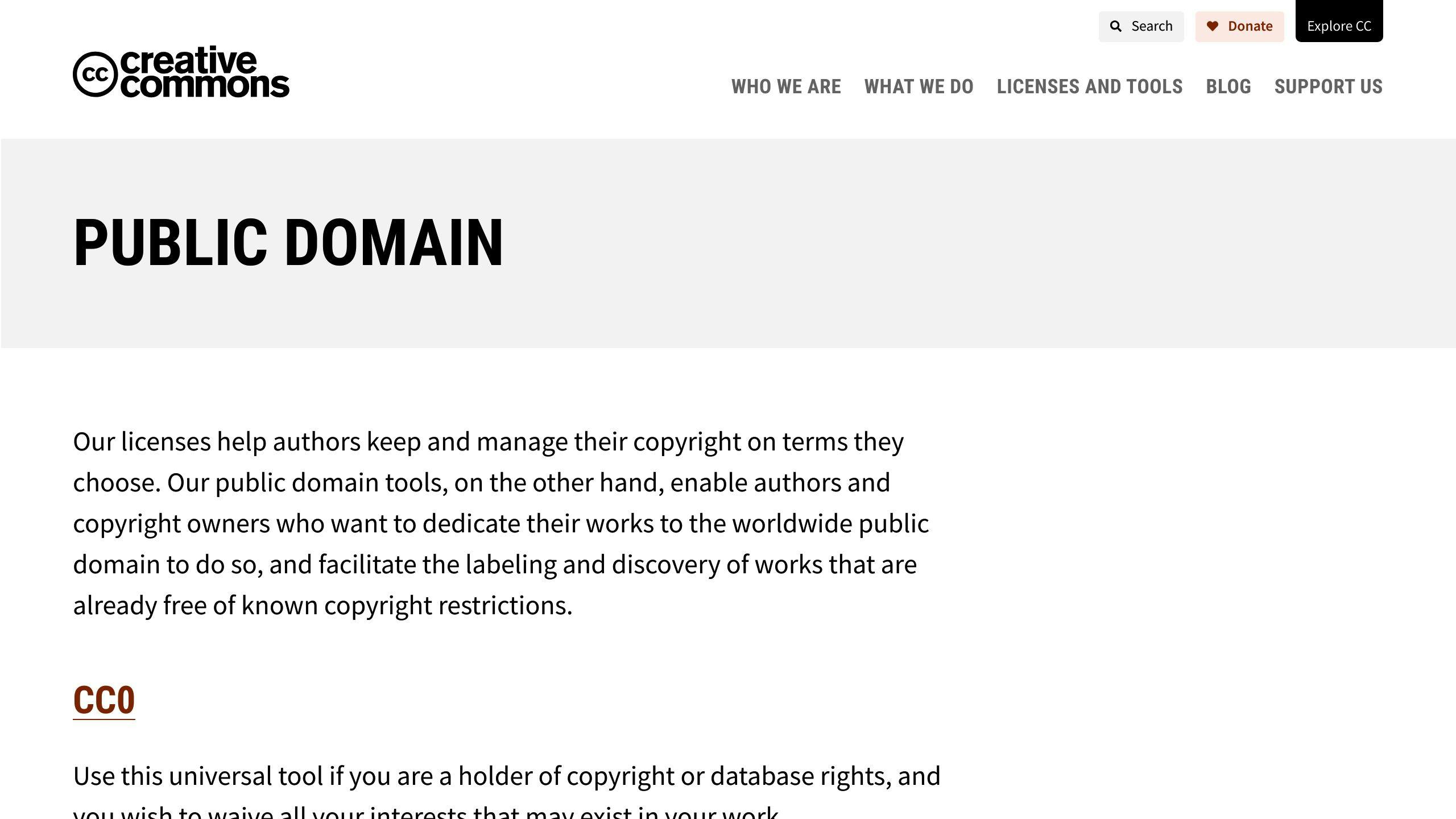 Public Domain Works