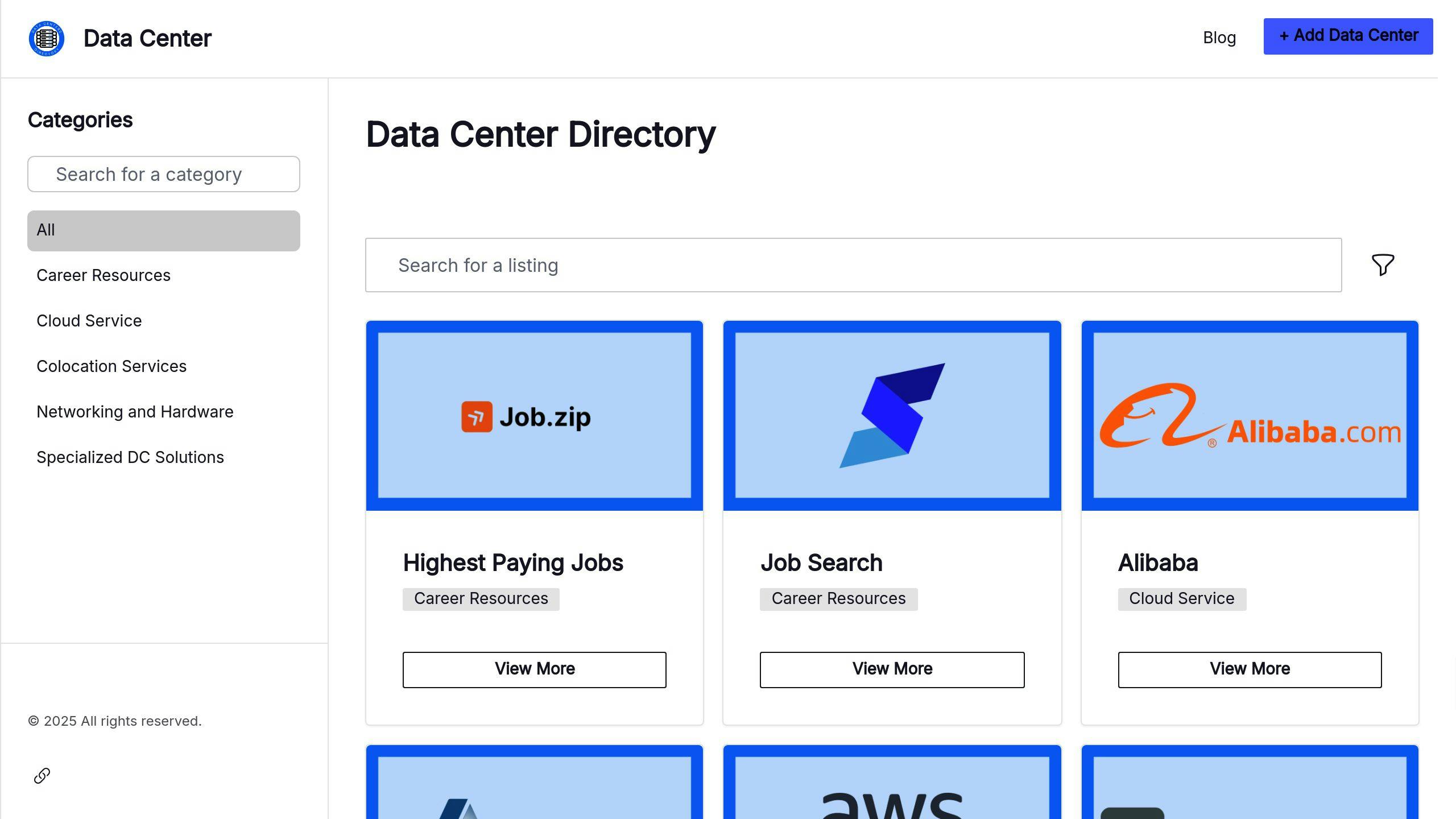 Data Center Directory