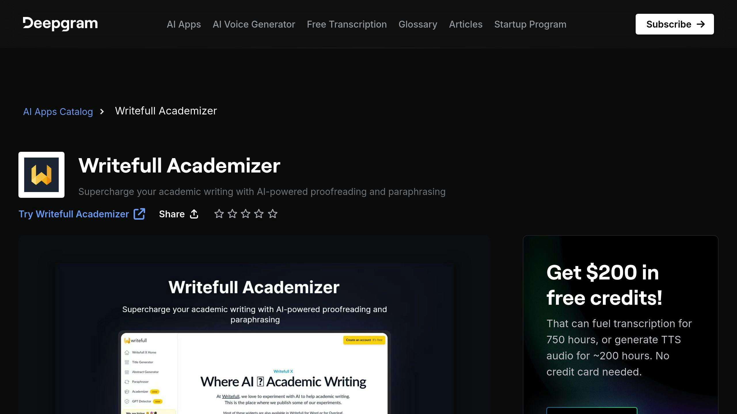 Writefull Academizer