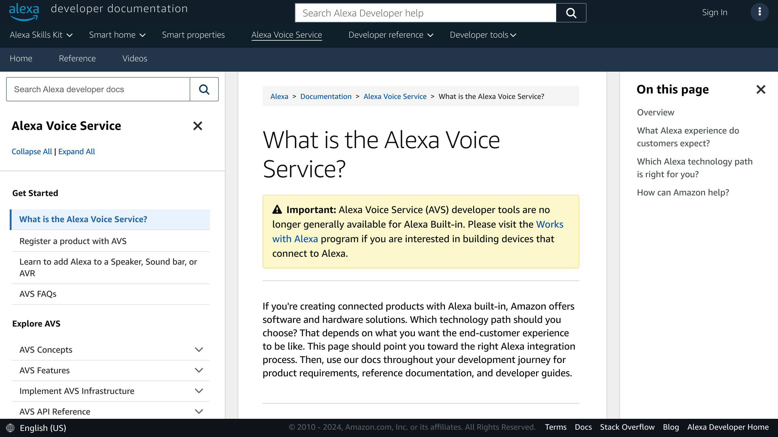 Alexa Voice Service