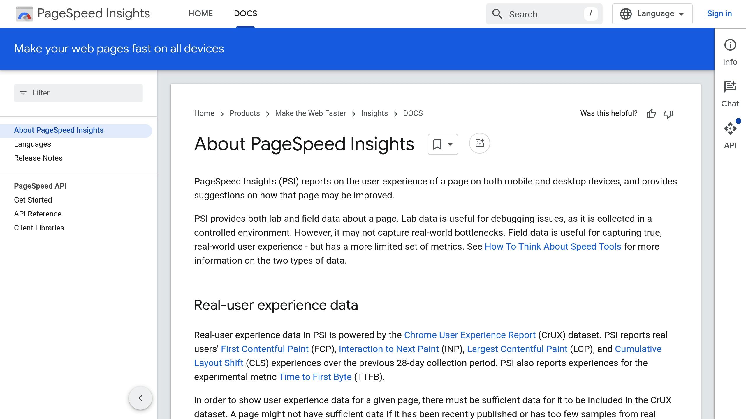 Google PageSpeed Insights