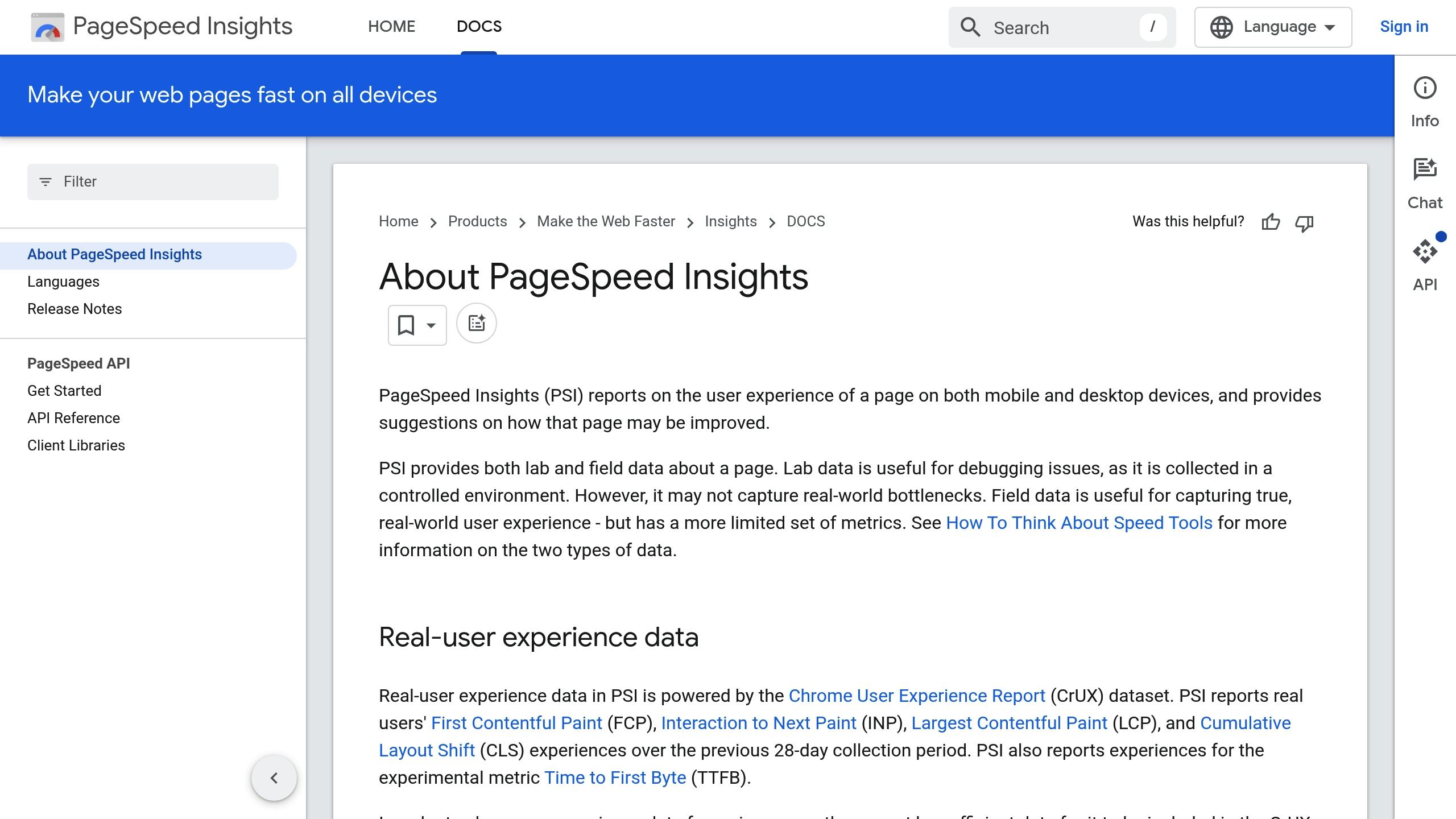 Google PageSpeed Insights