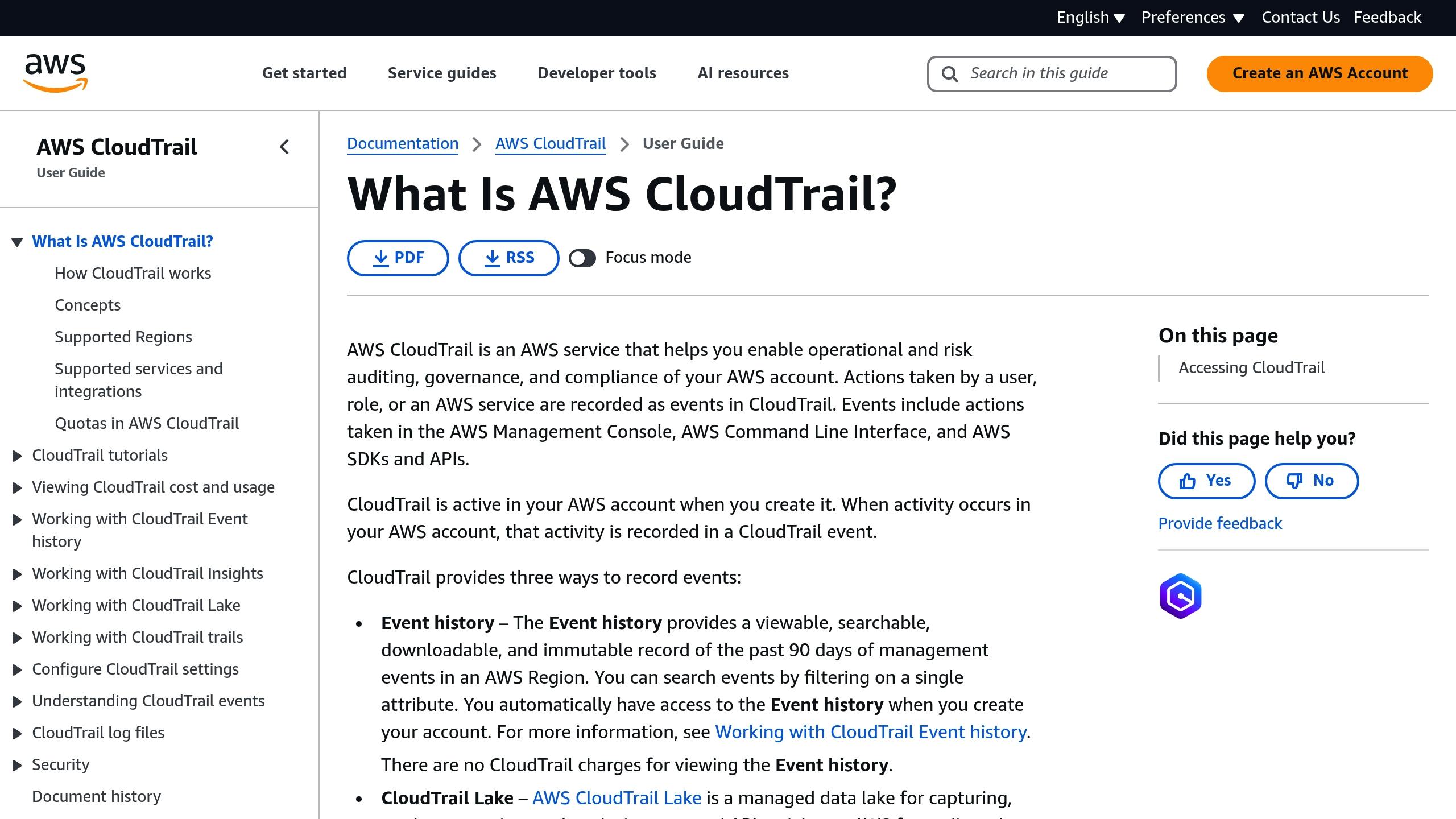 AWS CloudTrail