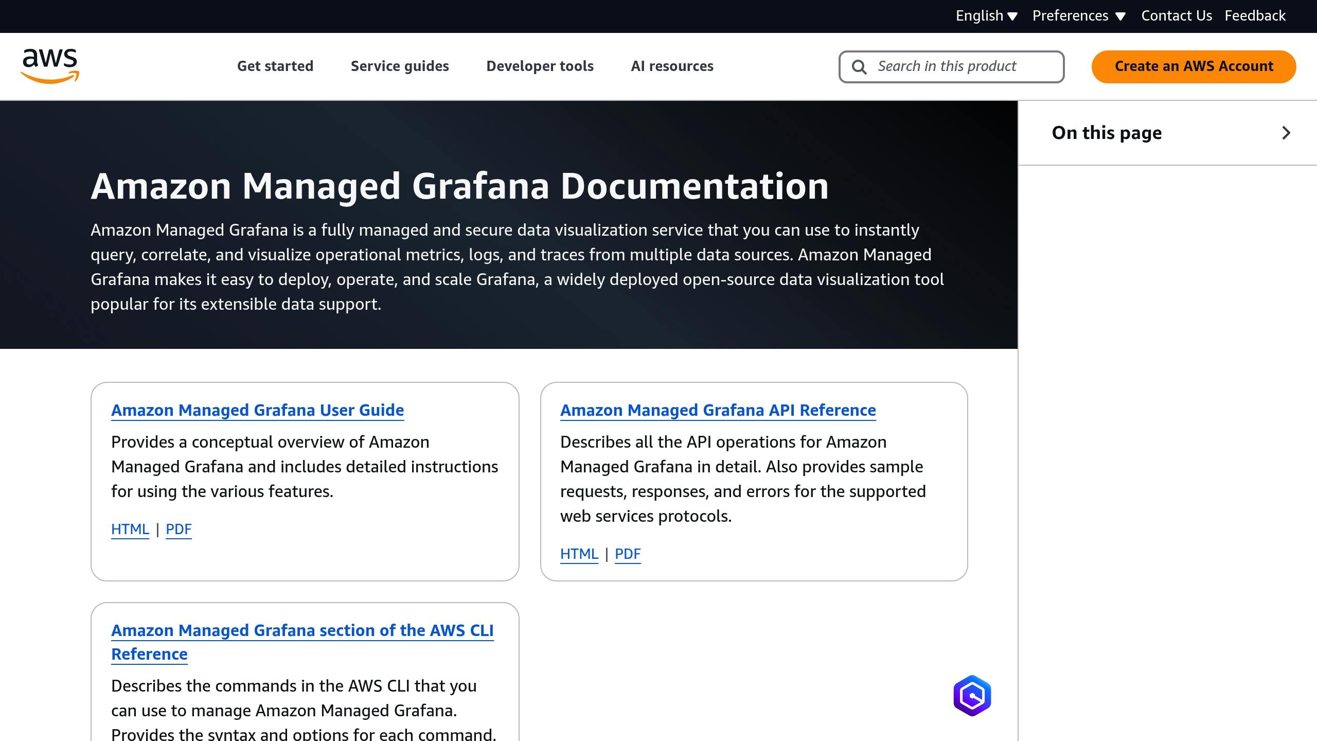 Amazon Managed Grafana