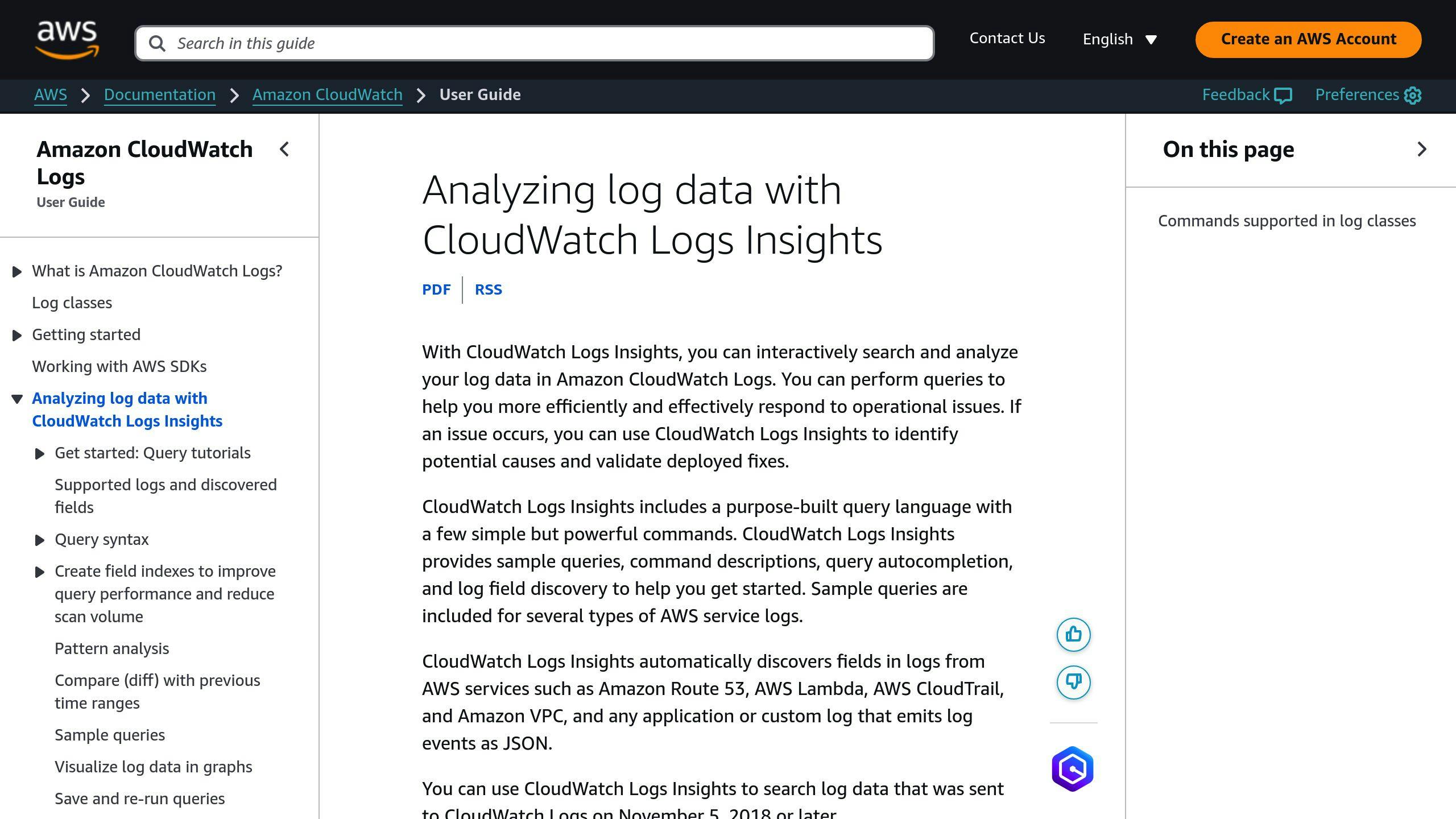 CloudWatch Logs Insights