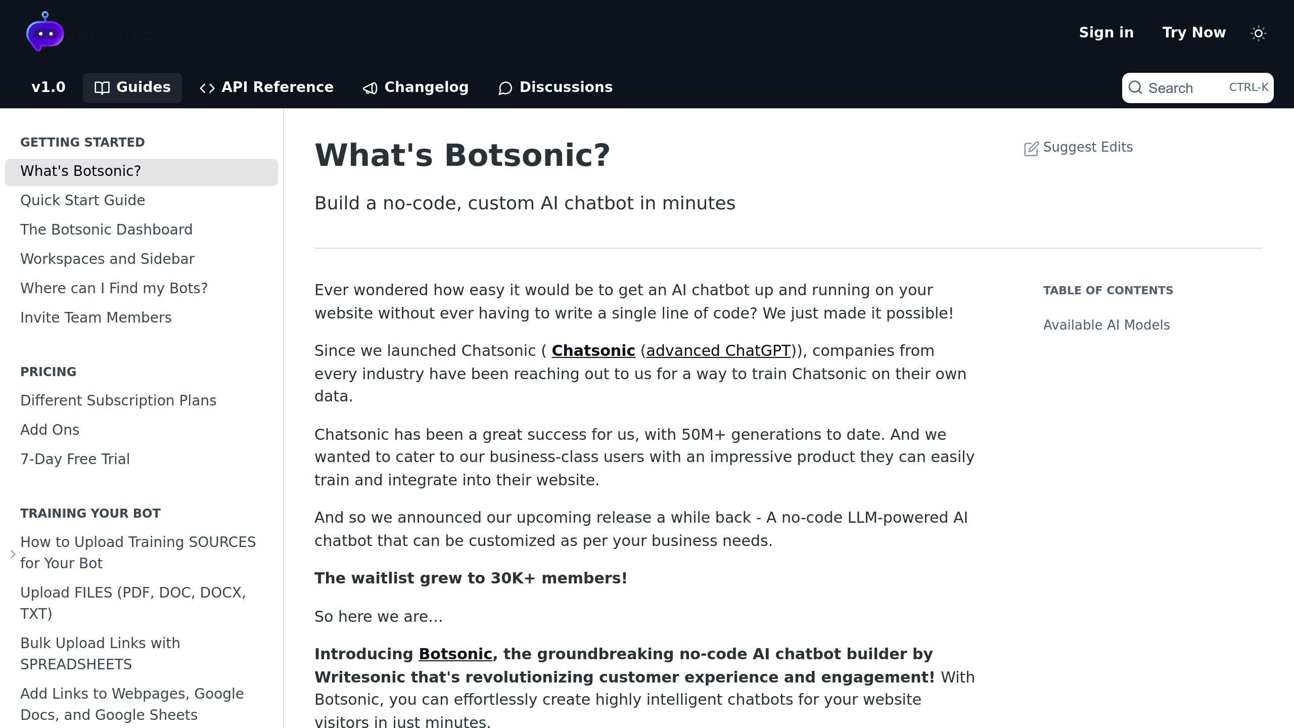 Botsonic