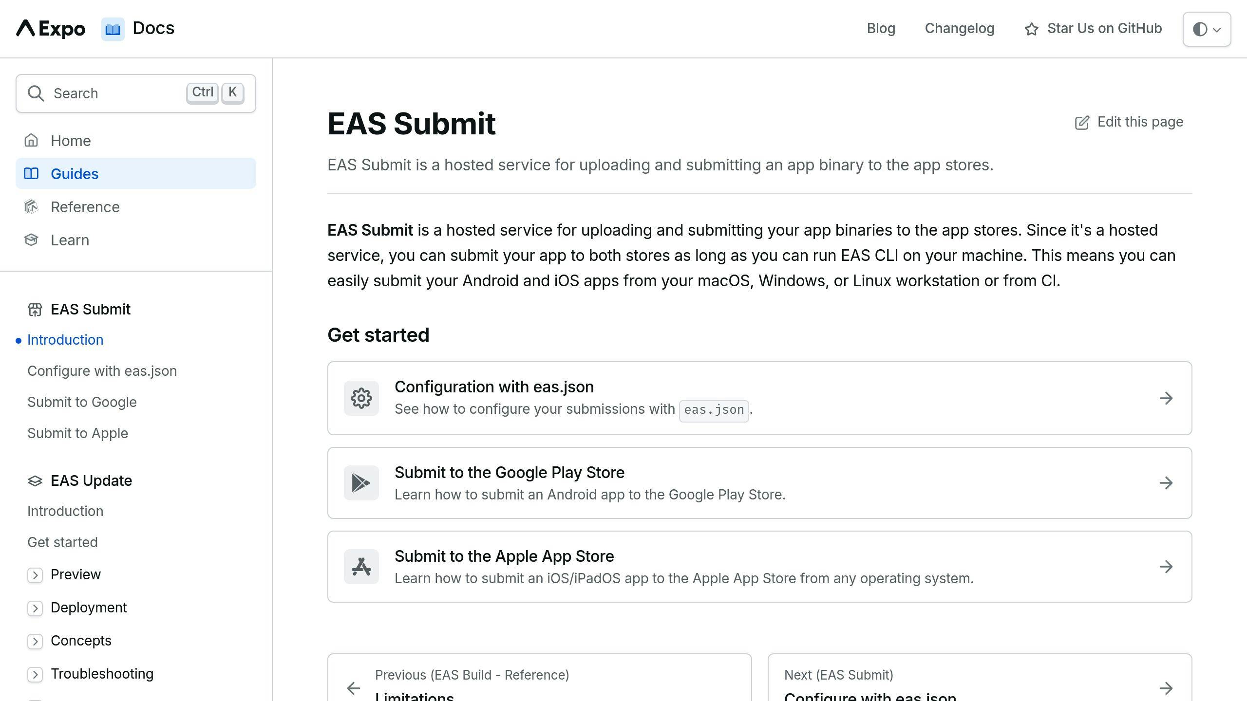 EAS Submit