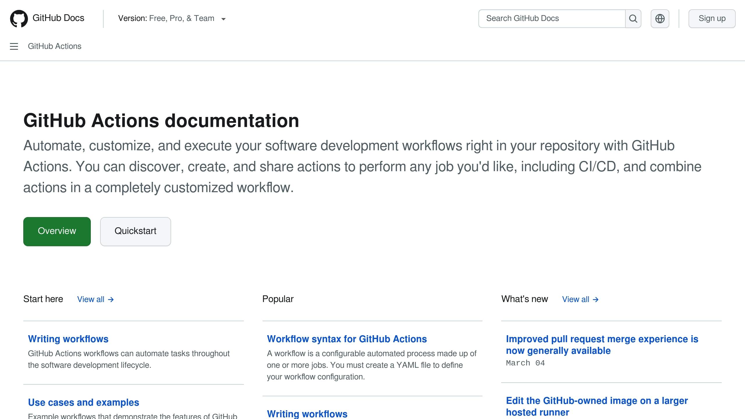 GitHub Actions