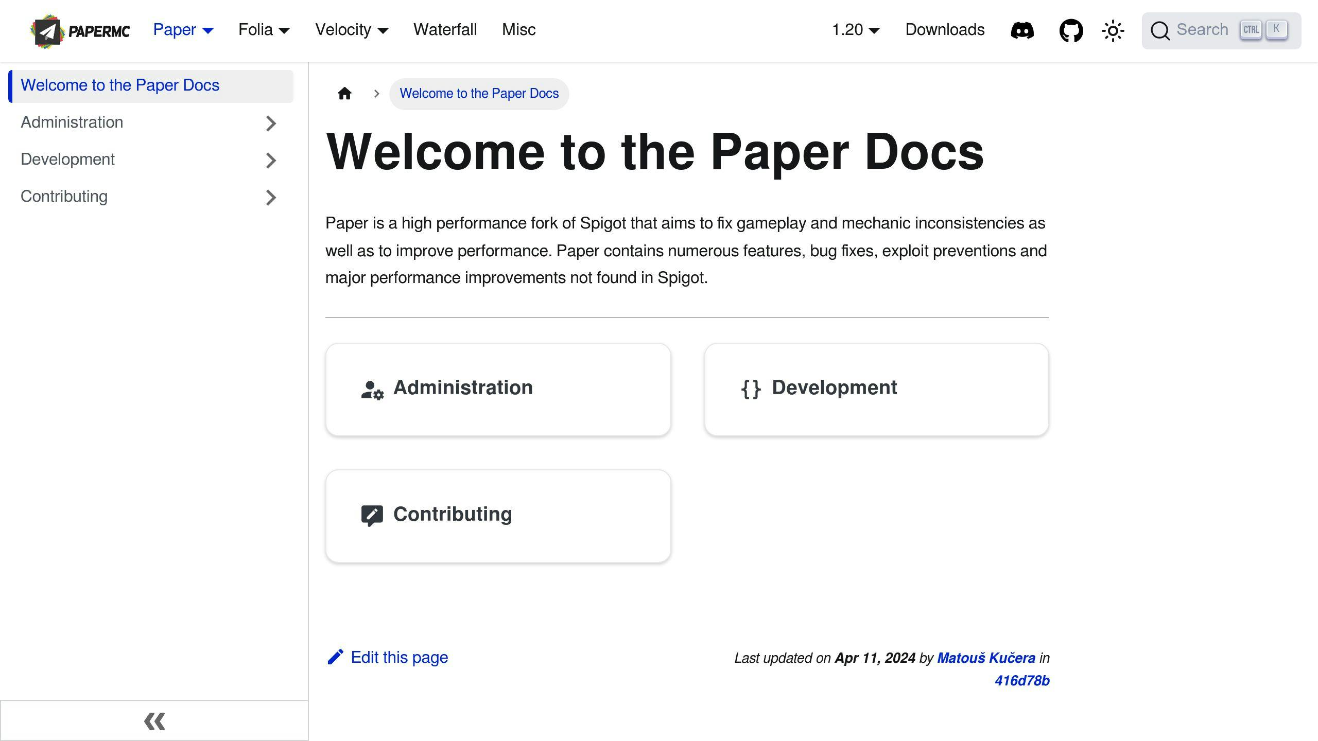 Paper API