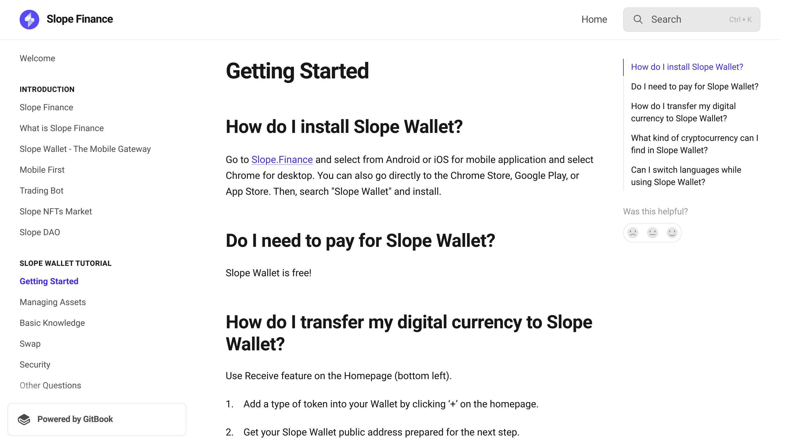 Slope Finance Wallet