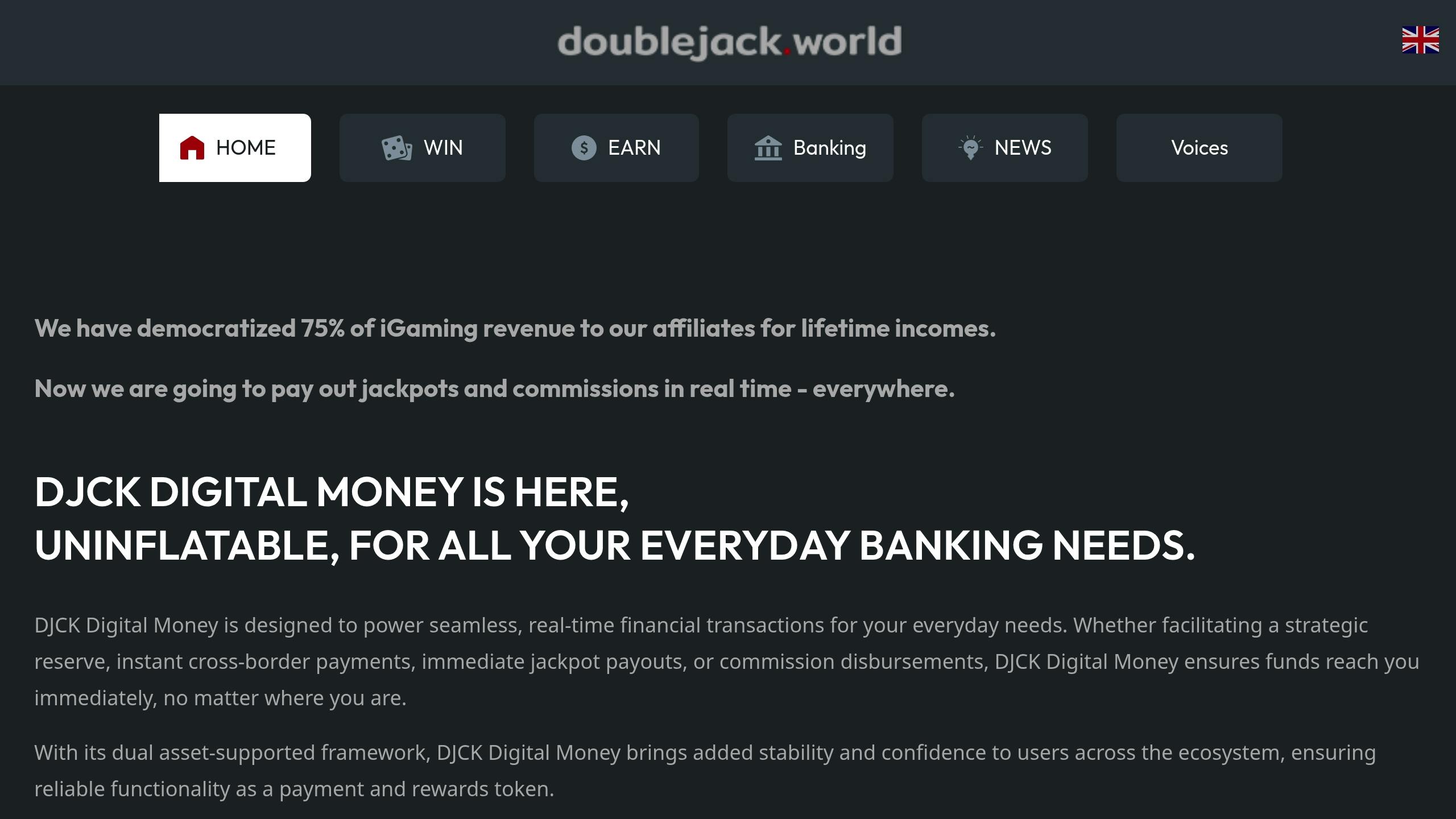 doublejack DJCK Digital Money